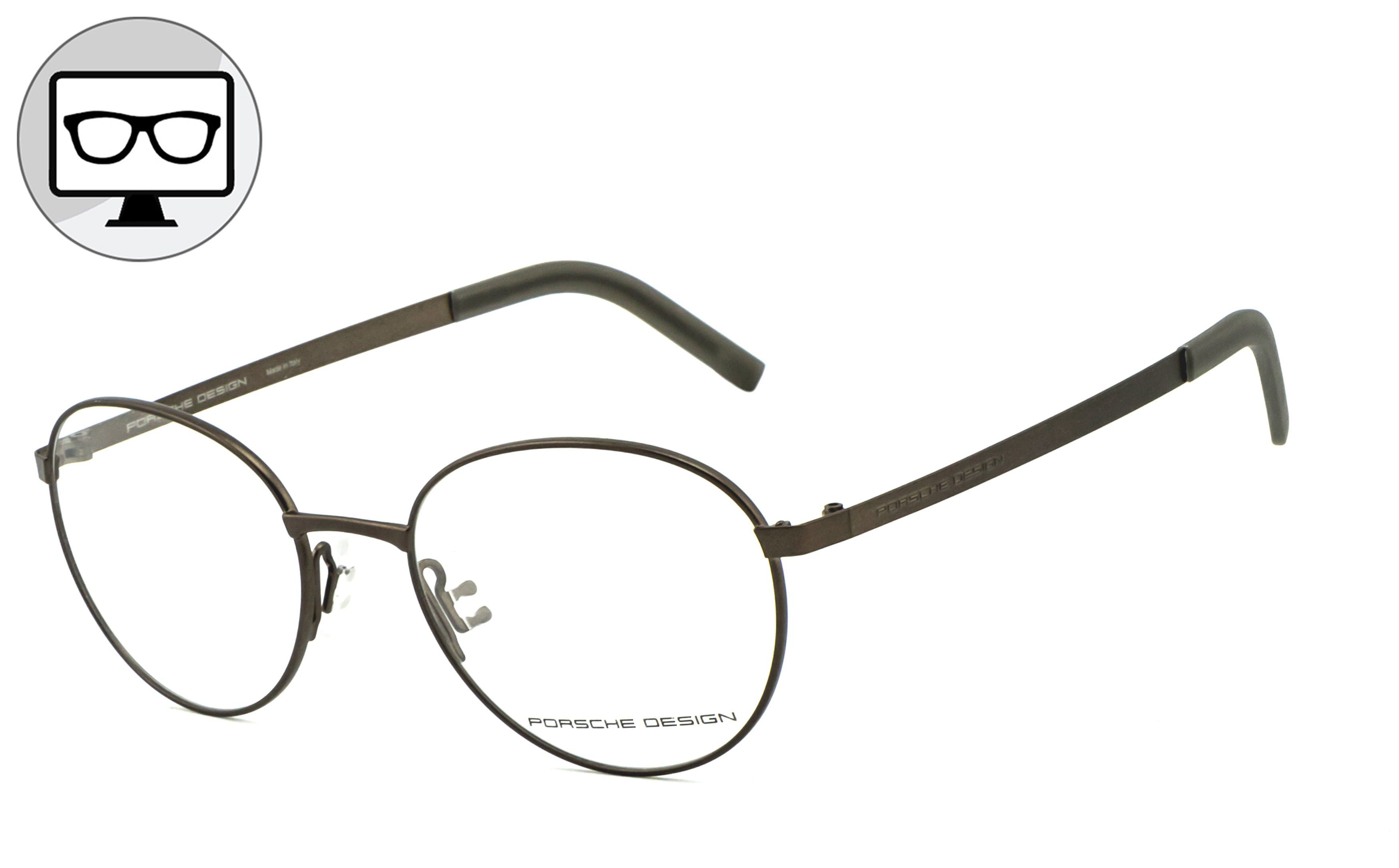Brille, PORSCHE Blaulichtfilter Design Brille Brille, Bildschirmbrille, Gamingbrille, ohne Bürobrille, Sehstärke Blaulicht