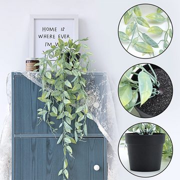 Kunstpflanze 3 Stück künstliche Hängepflanzen Eukalyptus Blätter  Künstliche, Juoungle