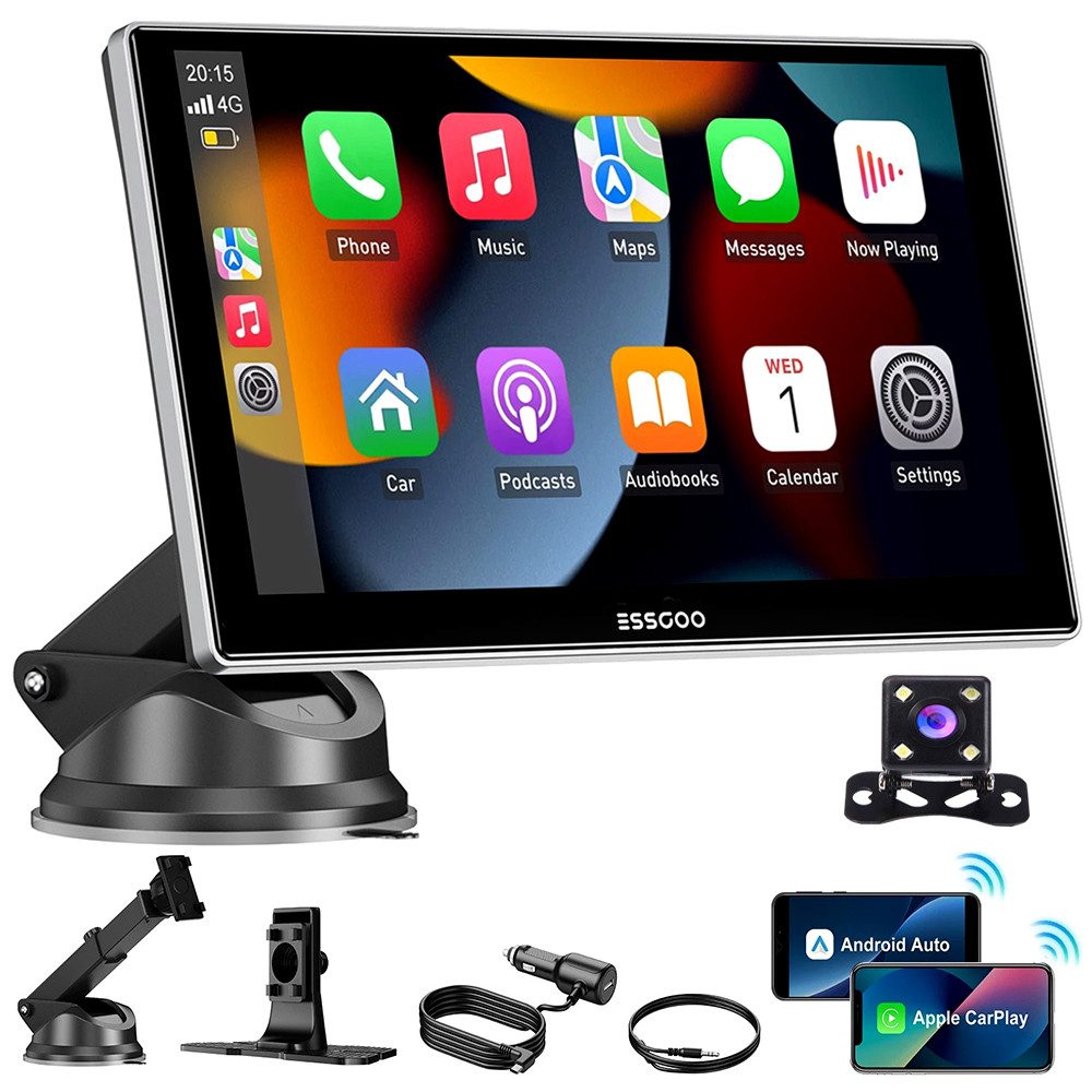 CarPlay Android Auto Autoradio IPS Touchscreen Tragbares Drahtloses Navigationsgerät