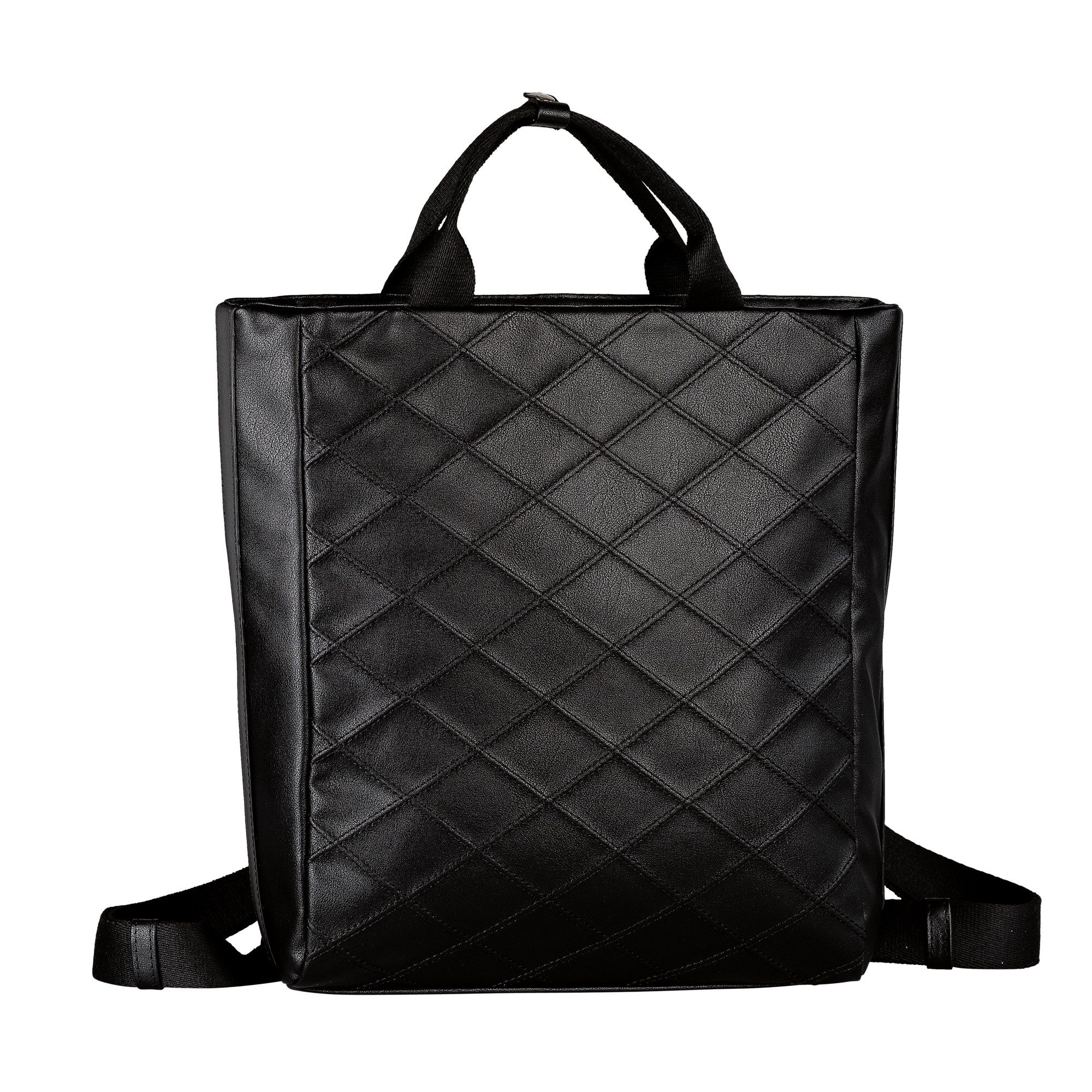 TOM TAILOR Rucksack Skylar, Konkav gestepptes Kunstleder, feines Gewebeband und Reflektelemente