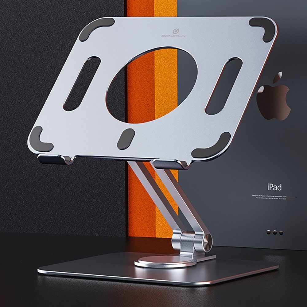 Desktop Faltbare Ständer Drehung Tablet Halterung Orbeet Laptoptisch iPad Silber 360° Laptop