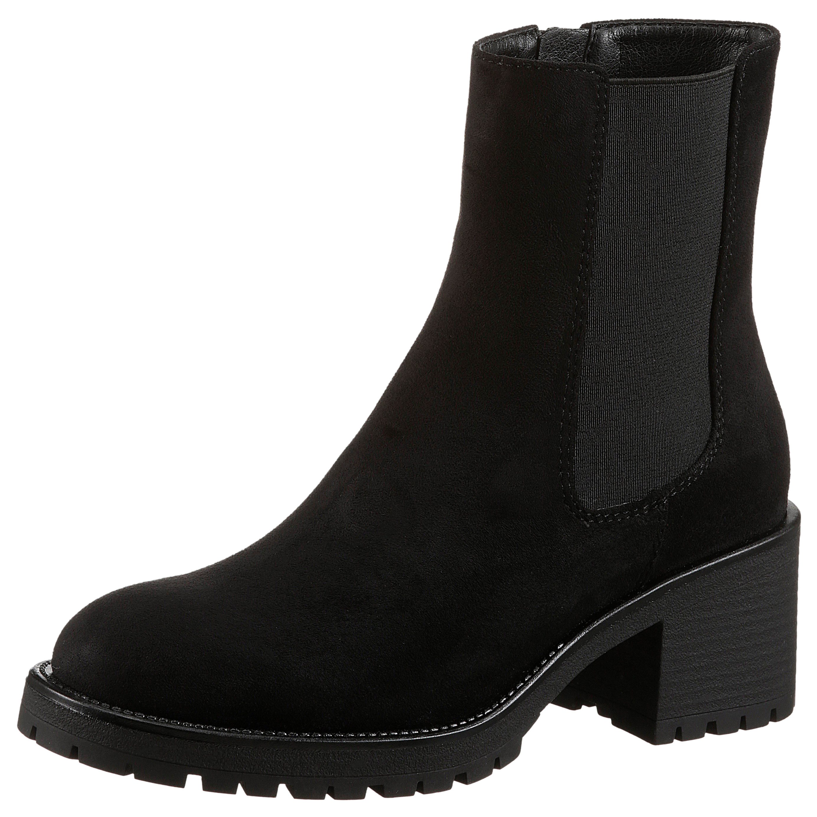 Aniston SHOES Chelseaboots Stiefelette mit Reißverschluss und Stretcheinsatz
