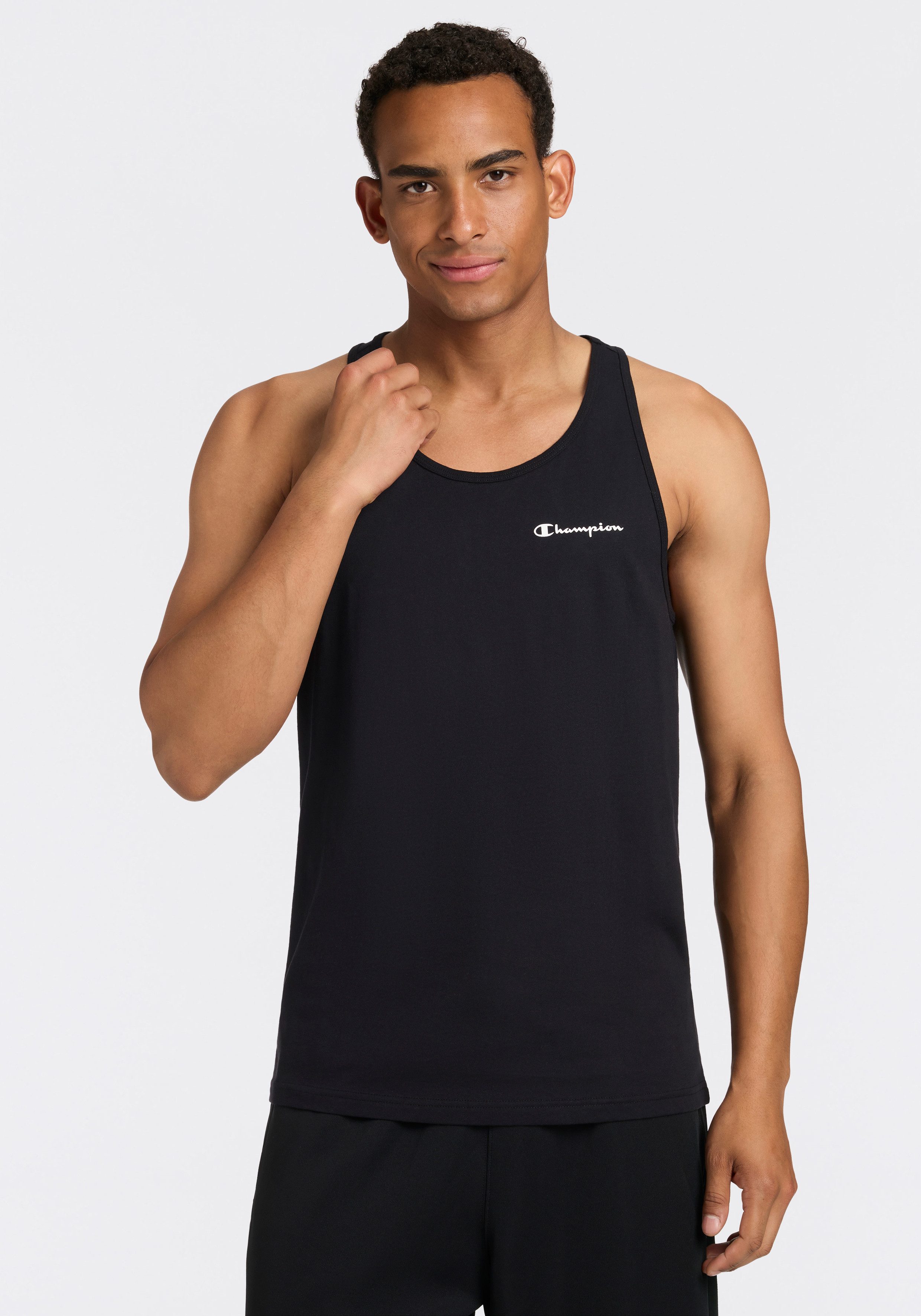 Champion Tanktop (Packung, 2-tlg) im 2er-Pack, mit Rundhalsausschnitt, sportlicher Stil, aus Baumwolle