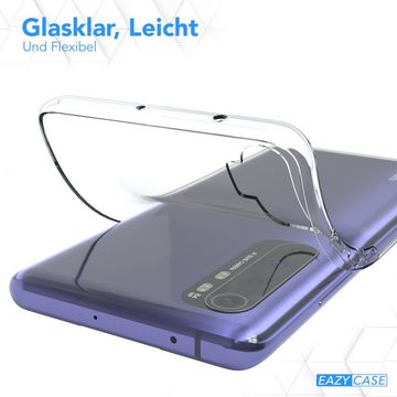 EAZY CASE Handyhülle Slimcover Clear für Xiaomi Mi Note 10 Lite 6,47 Zoll, durchsichtige Hülle Ultra Dünn Silikon Backcover TPU Telefonhülle Klar