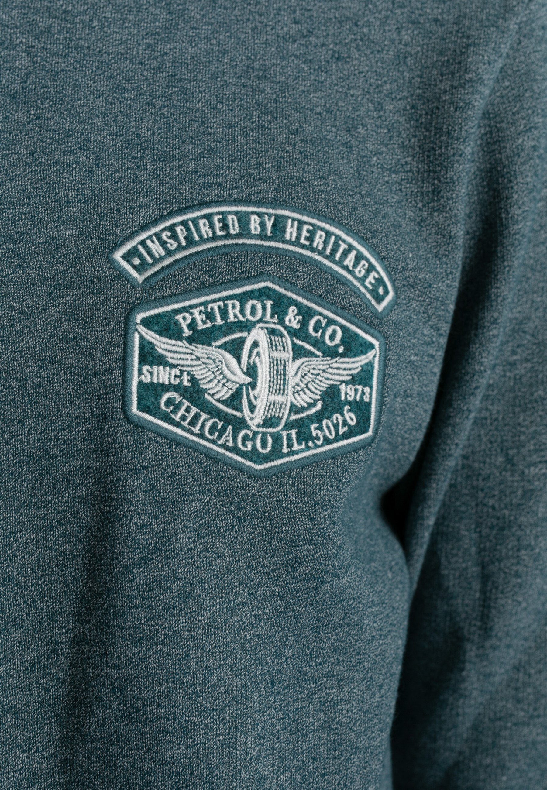 Petrol Industries Sweatshirt Pullover Hubbing Sweatshirt in Melange-Optik (1-tlg)