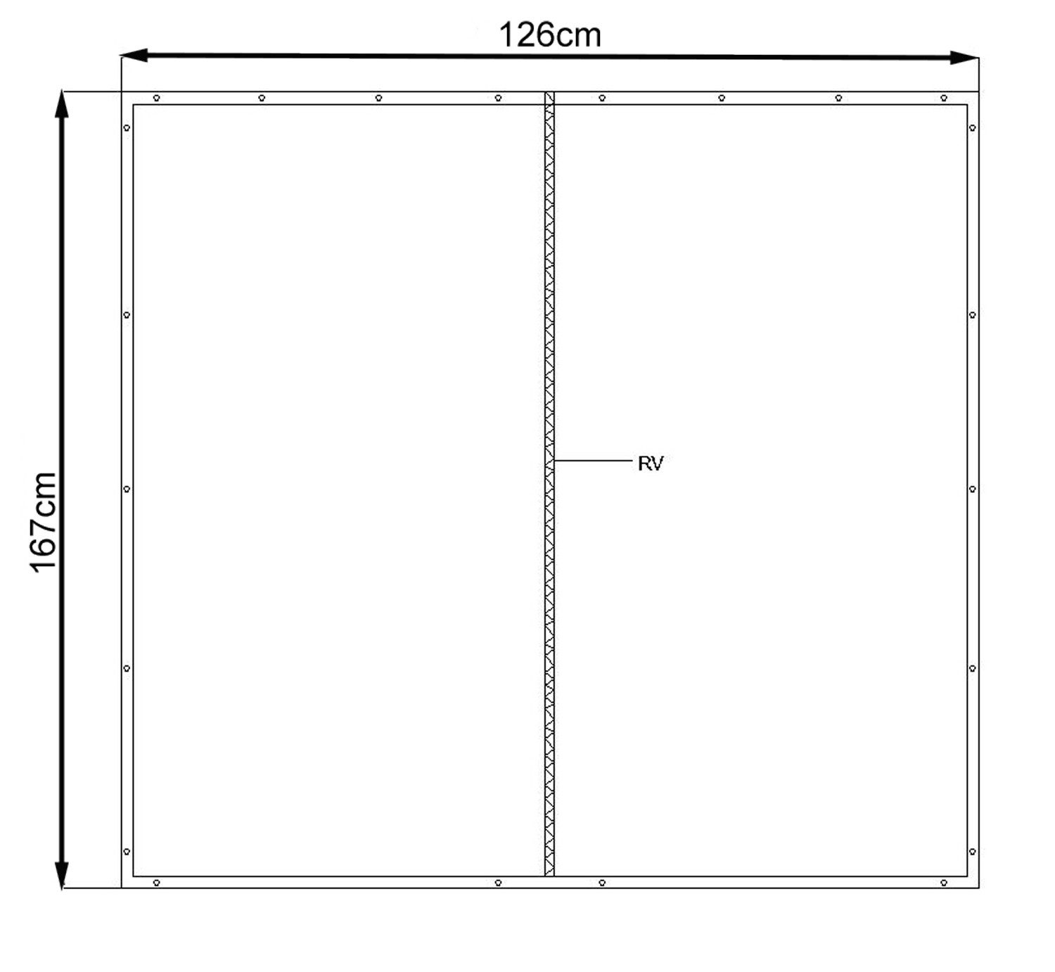 Quick Star Kaminholzregal Wetterschutz 126x167cm für Kaminholzregal 130x70x günstig online kaufen