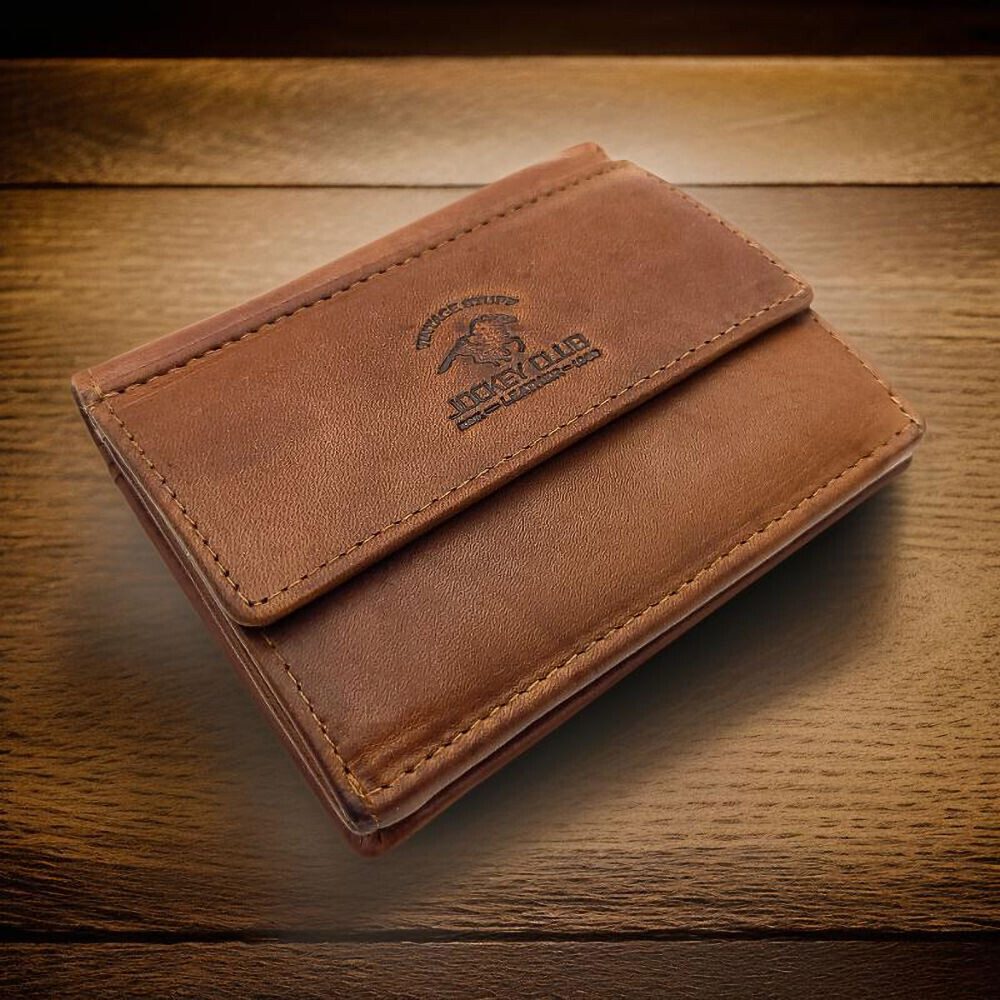 JOCKEY CLUB Mini Geldbörse kleines echt Leder Portemonnaie, Geldbeutel mit günstig online kaufen