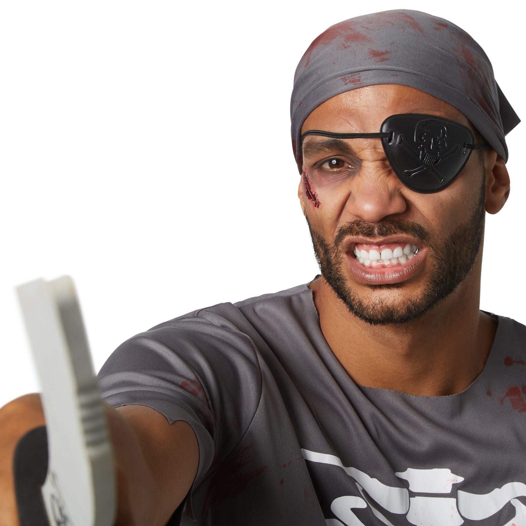 dressforfun Kostüm Herrenkostüm Gruseliger Zombie Pirat, Gruseliges, blutbeschmiertes Piraten-Outfit