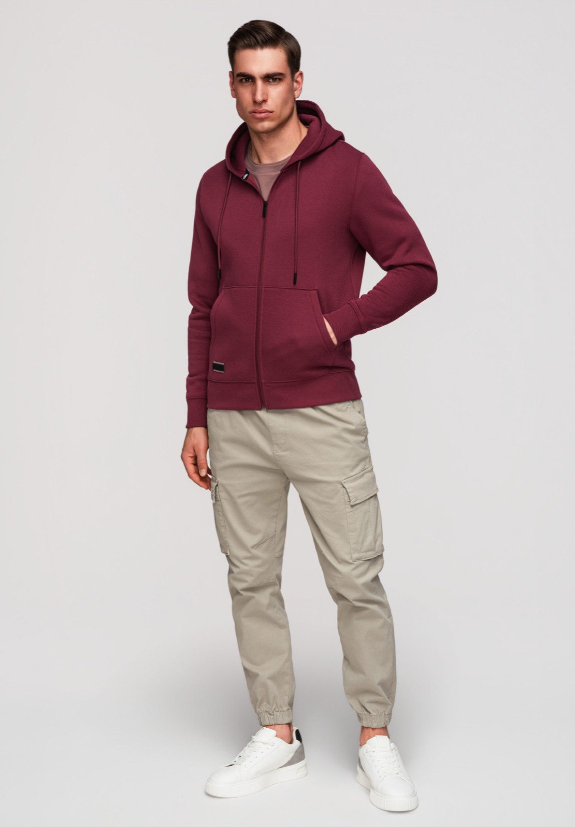 OMBRE Kapuzensweatjacke Kapuzensweatshirt – Bild 3 von 5