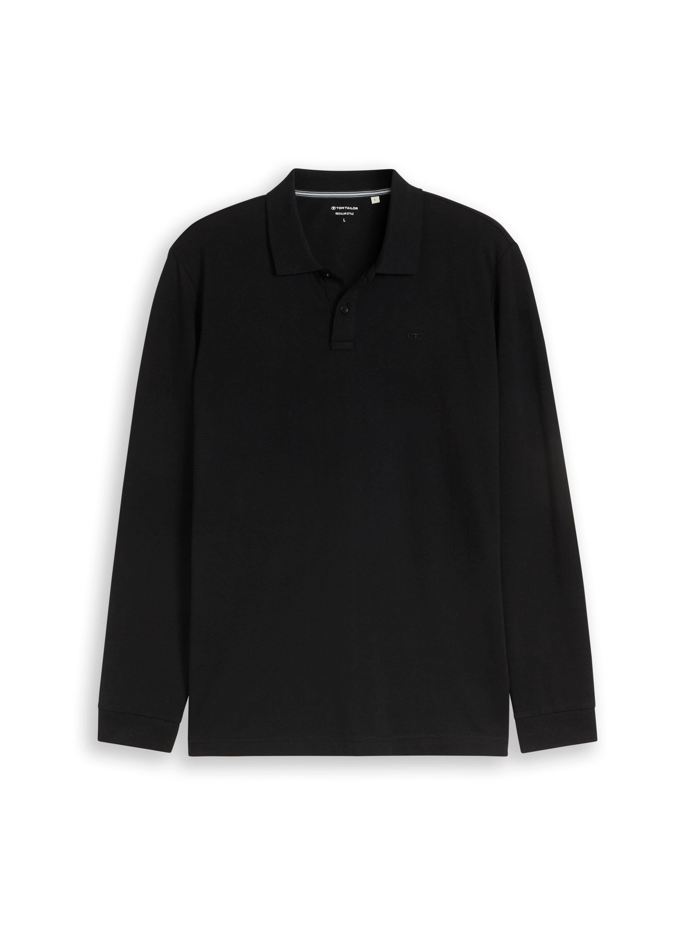 TOM TAILOR Langarm-Poloshirt mit Logo-Stickerei – Bild 5 von 5