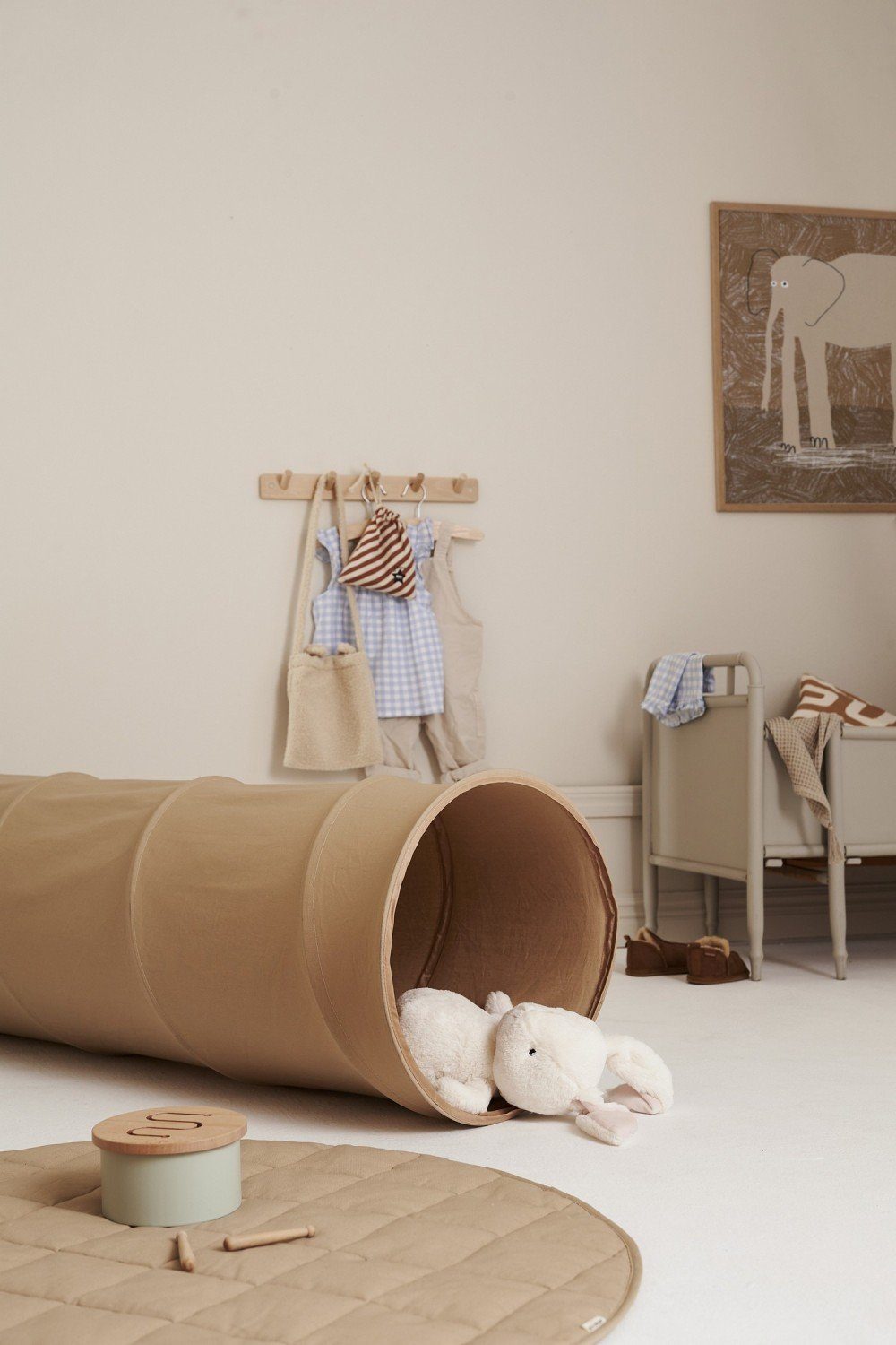 Kids Concept Spielzelt Spieltunnel beige günstig online kaufen