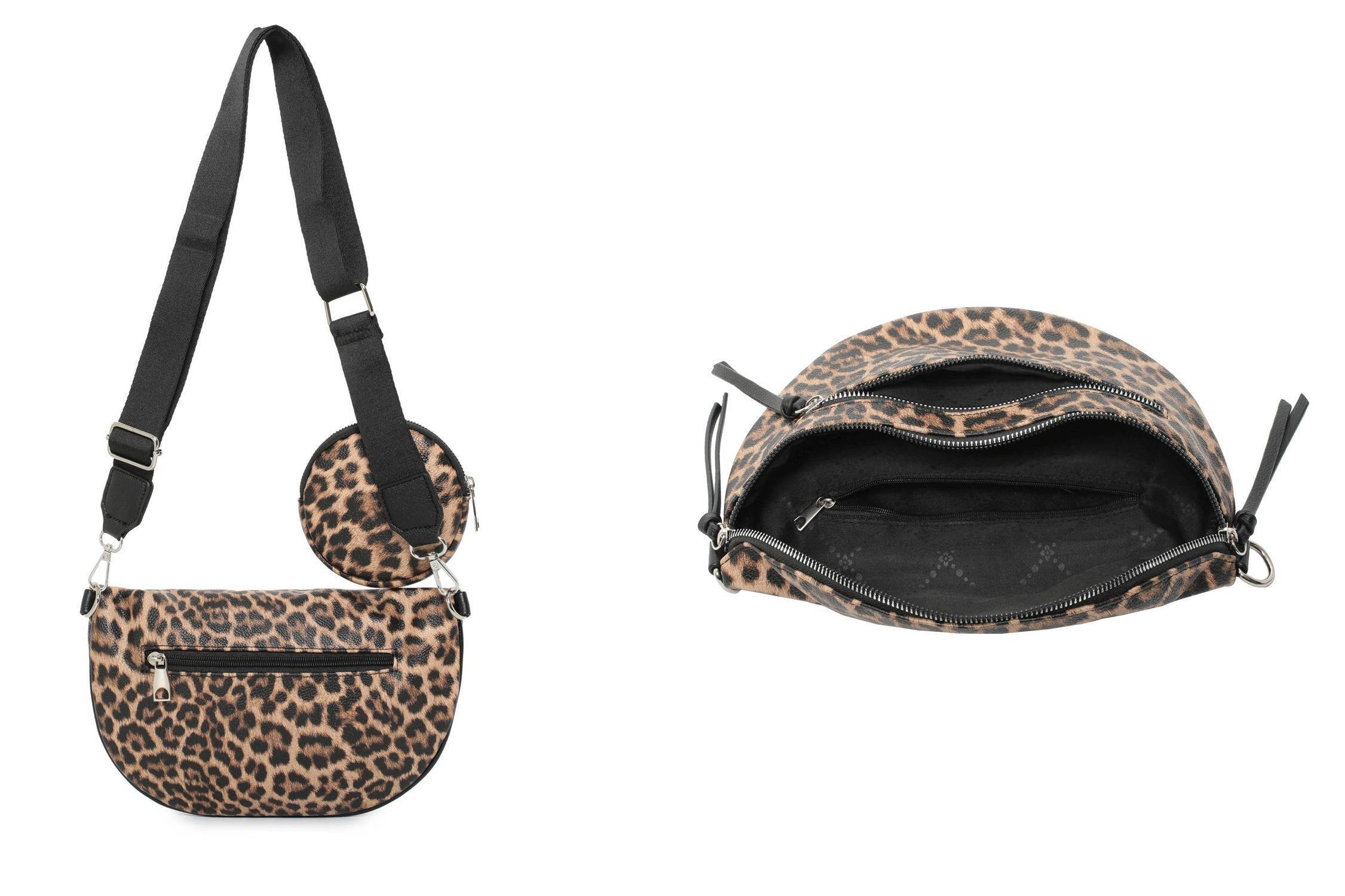ITALYSHOP24 Schultertasche Damen Gürteltasche Umhängetasche CrossBody günstig online kaufen