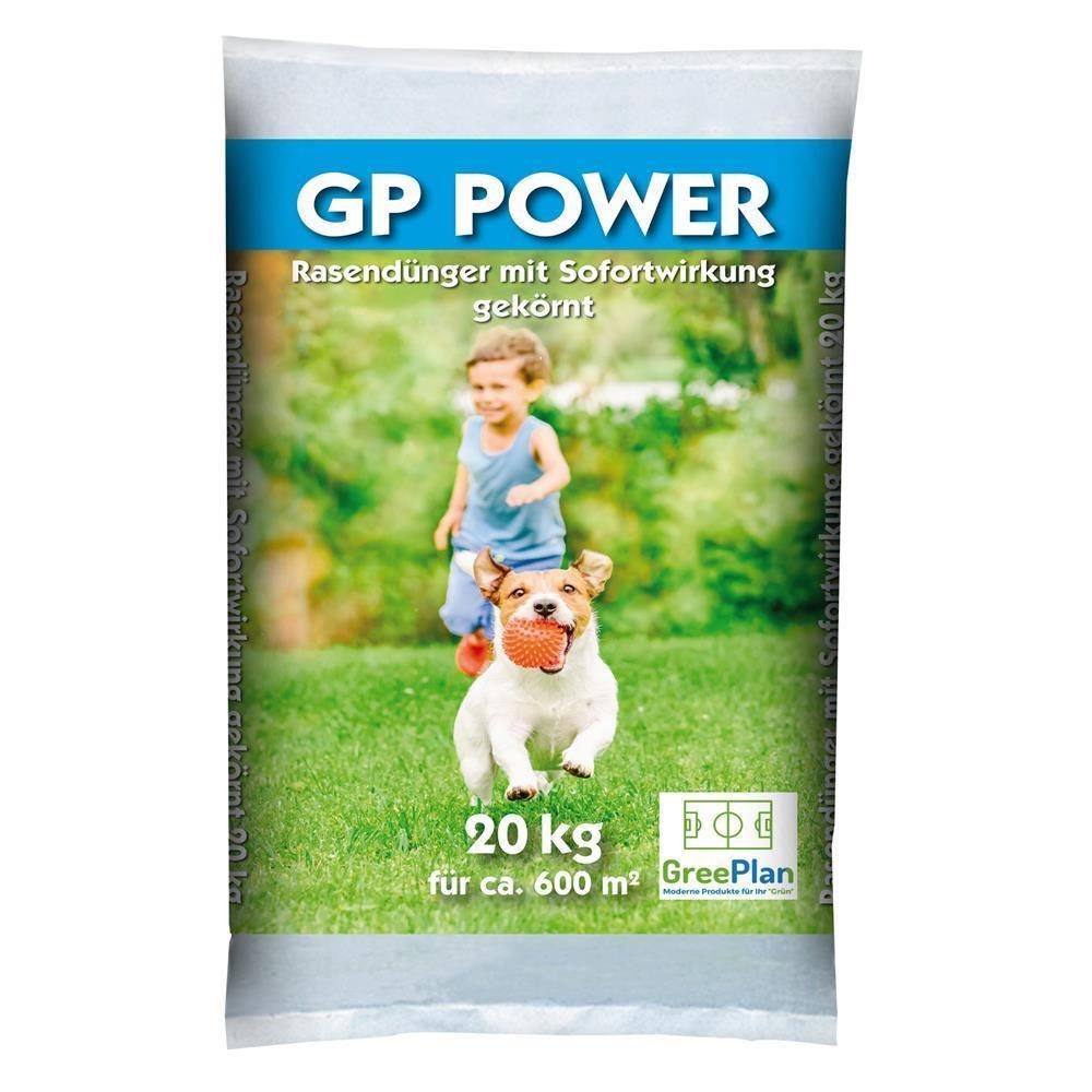 GreenPlan Rasendünger Power mit Sofortwirkung 20kg Sack 300 m² NPKDünger 12+5+5(3)