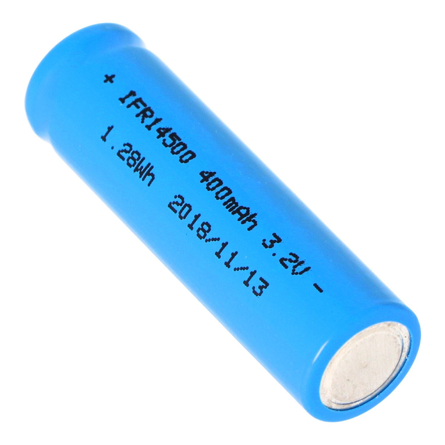 LiFePo4 AA Akku mAh 400 flach EFEST IFR14500 Top (3,5 400mAh V) - mit Kopf) Akku (ohne Flat 3,2V