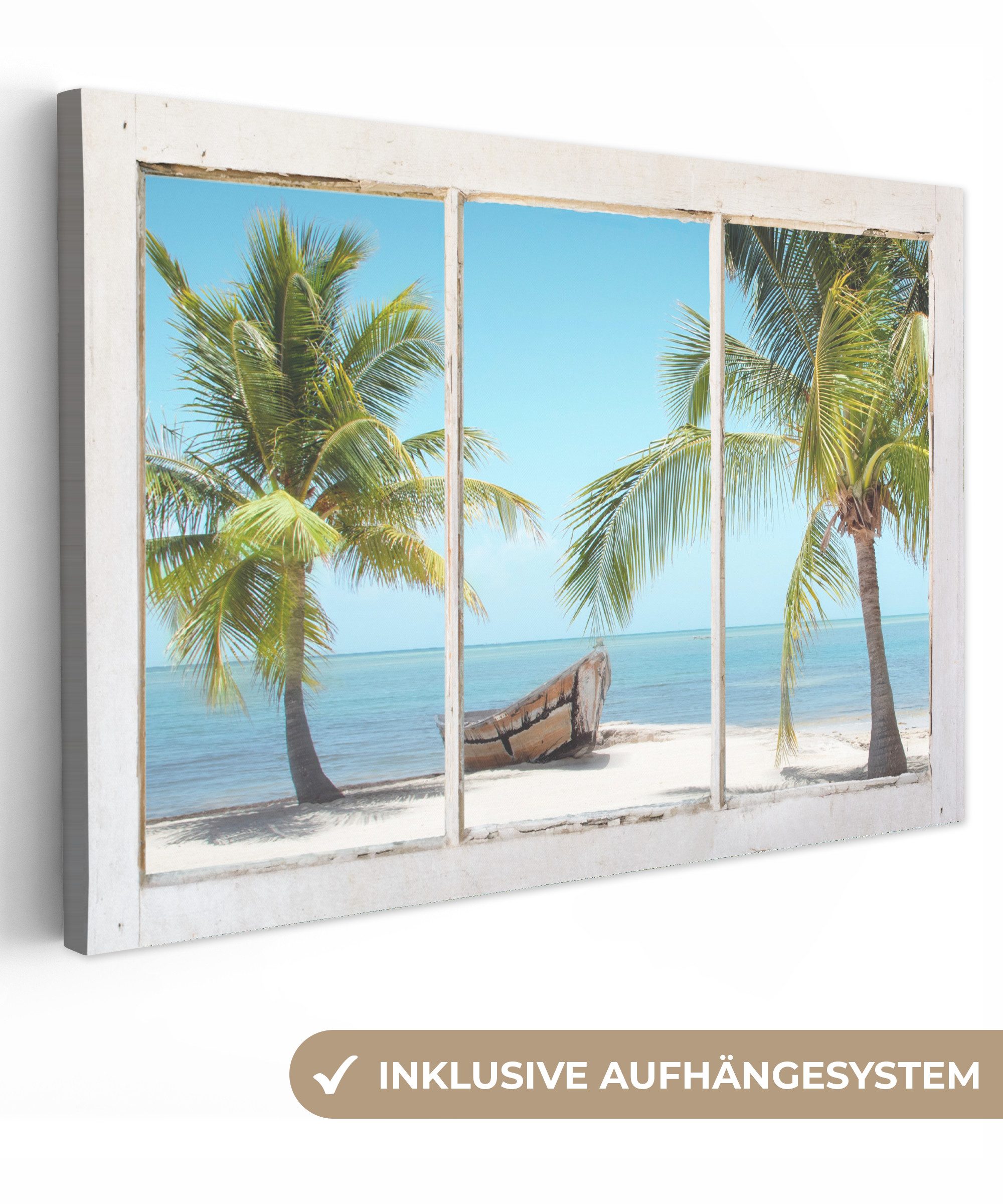 OneMillionCanvasses® Leinwandbild Aussichtspunkt - Palmen - günstig online kaufen