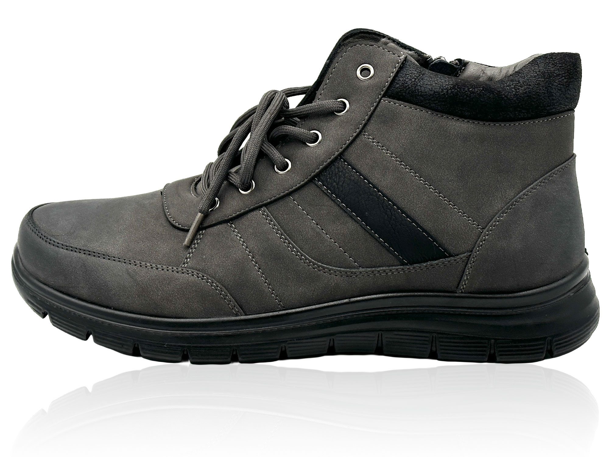 Nowaland Warme Herren Winterstiefeletten mit Schnürung und Profilsohle Wint günstig online kaufen