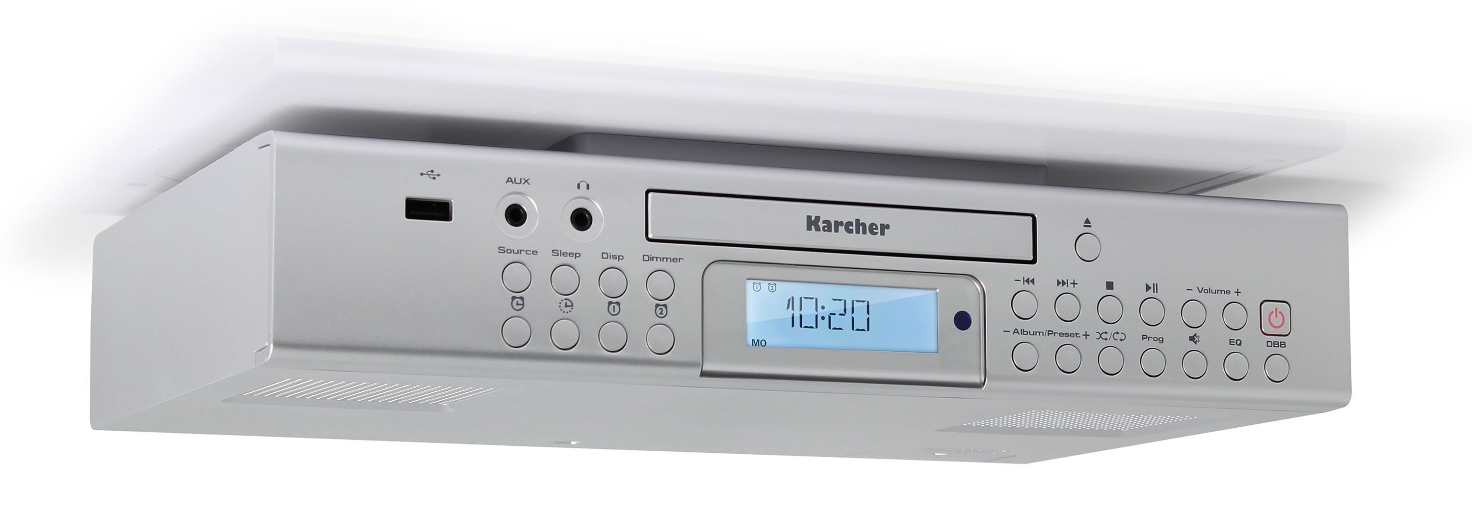Karcher RA 2050 Küchen-Radio (UKW (FM), 3 W, Unterbauradio (UKW) mit CD-Player, USB inkl. Ladefunktion) – Bild 2 von 5