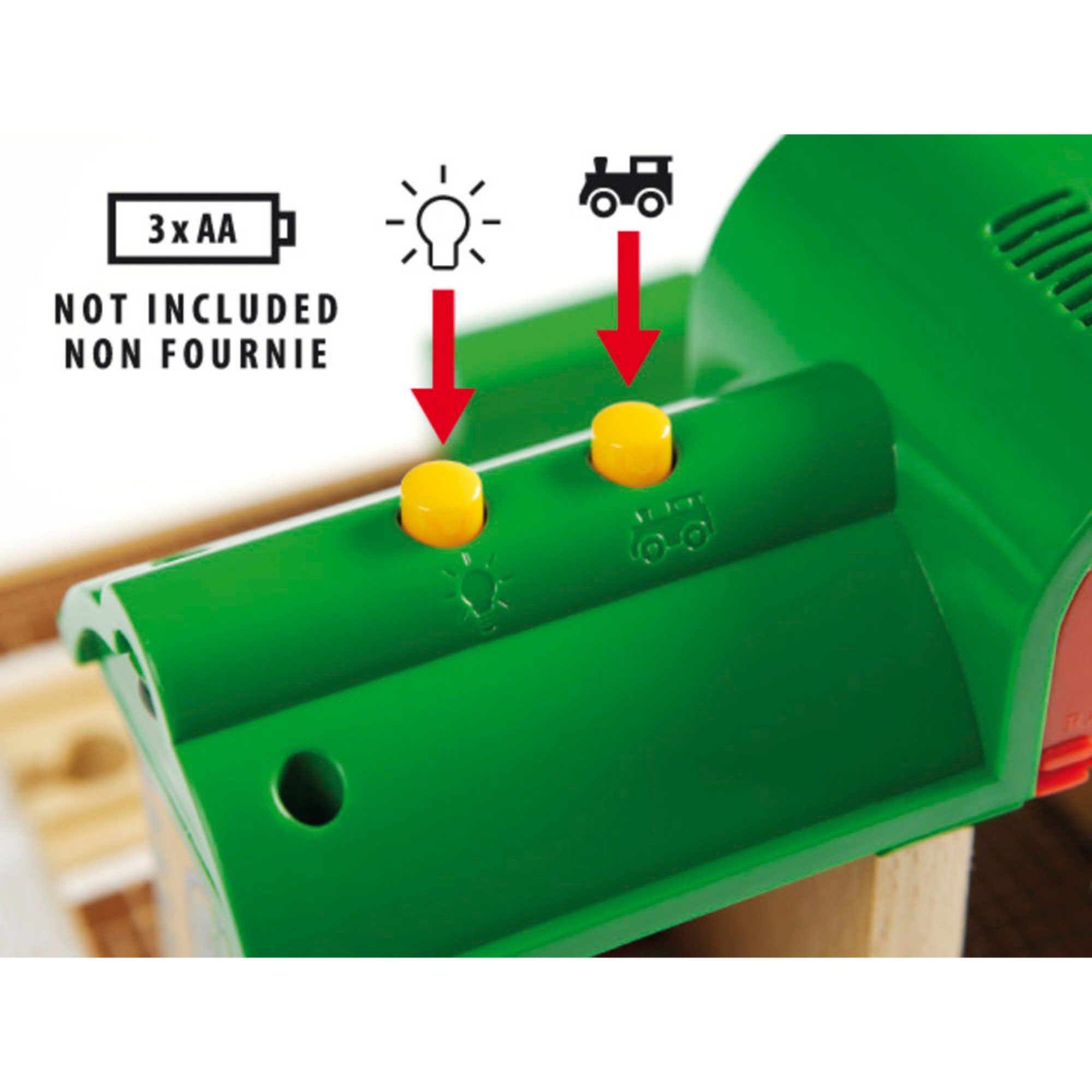 BRIO® Spielzeugeisenbahn-Set BRIO World World Sprechender Bahnhof