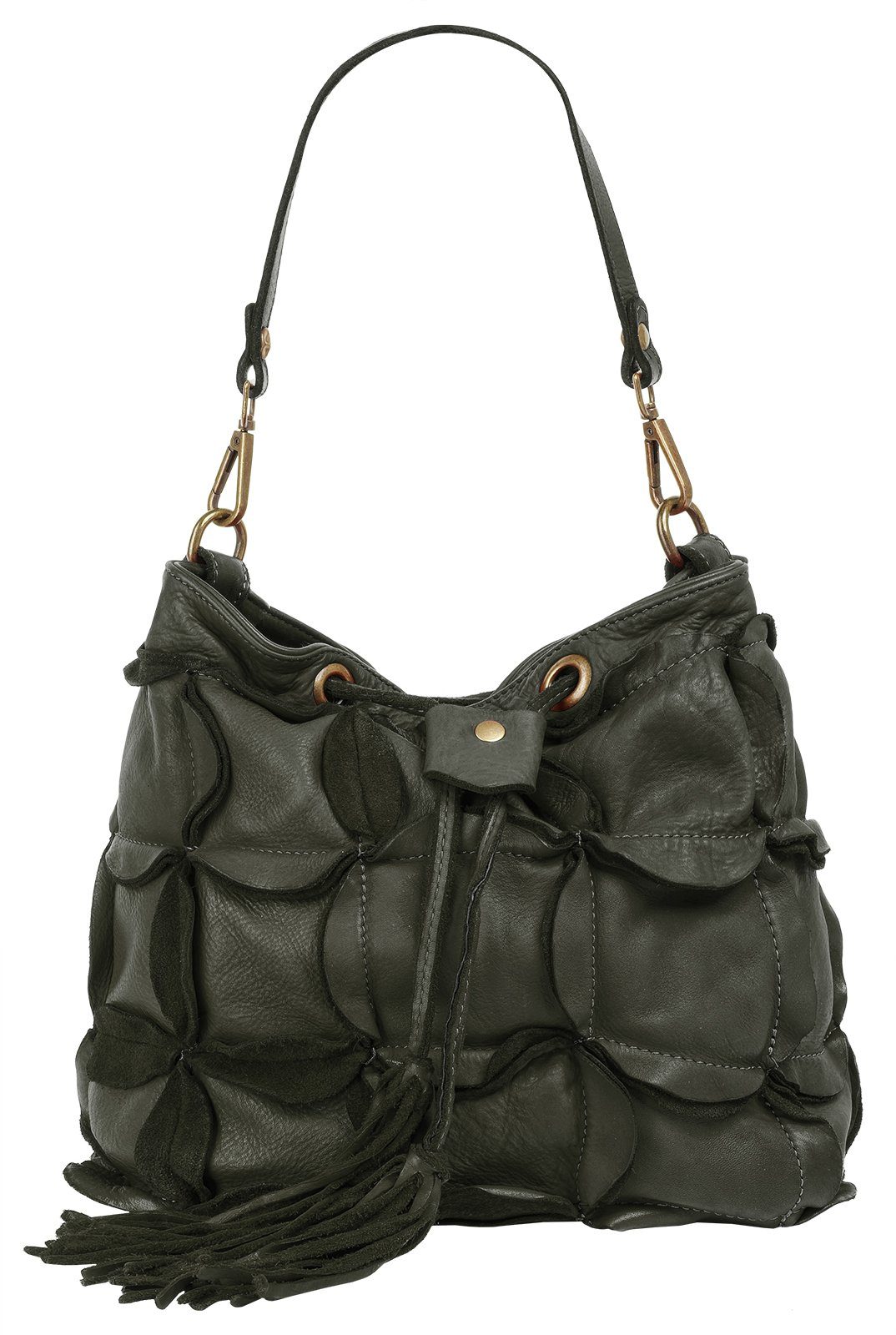 Samantha Look Henkeltasche, echt Leder, Made in Italy