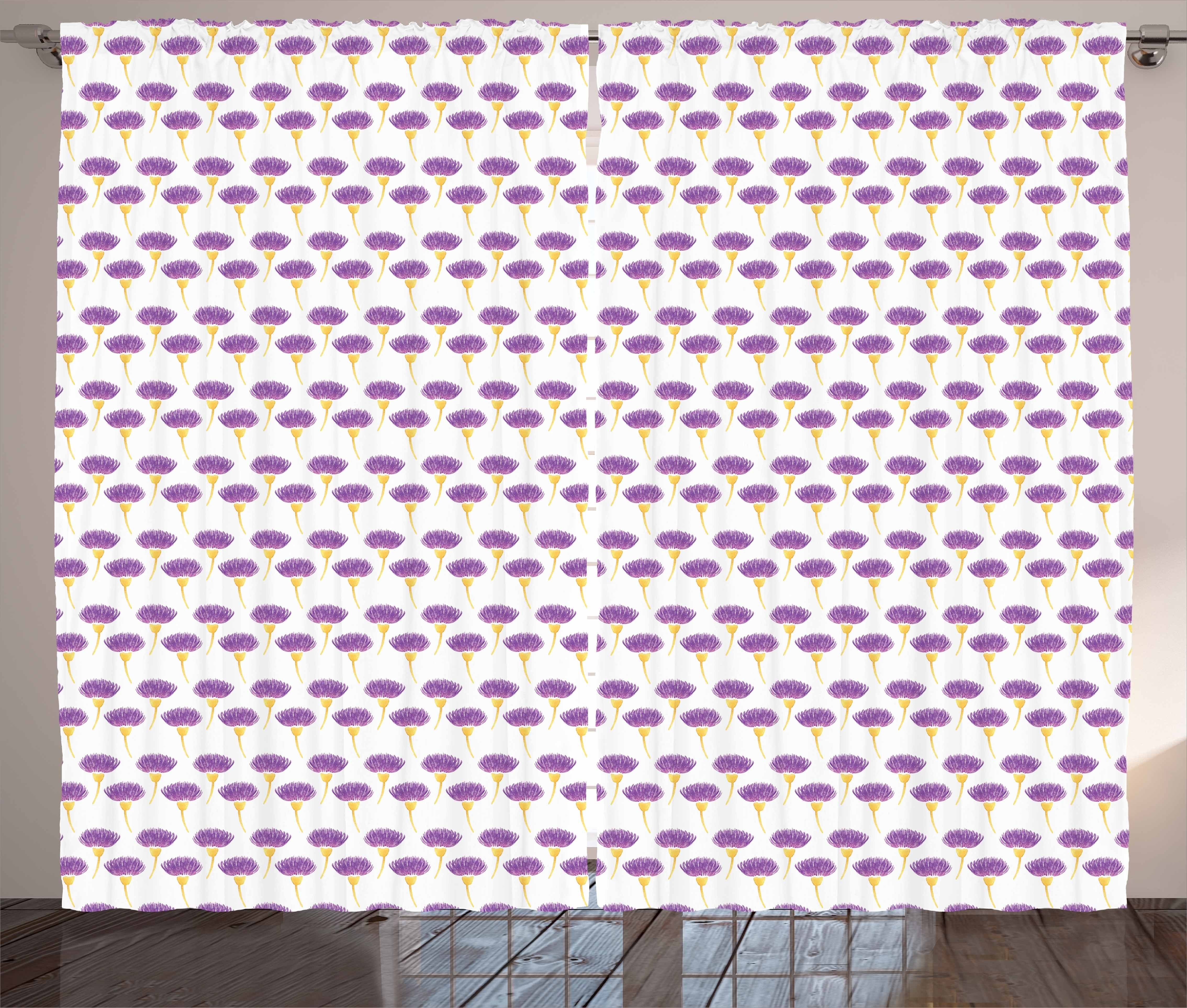 Gardine Schlafzimmer Kräuselband Vorhang mit Abakuhaus, und Distel drucken Motiv Abstraktes Haken, Schlaufen