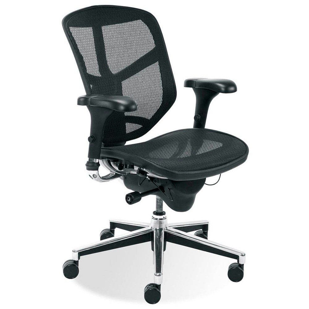 Nowy Styl Bürostuhl 1 Stuhl Bürostuhl Enjoy - Stoff schwarz/Gestell chrom