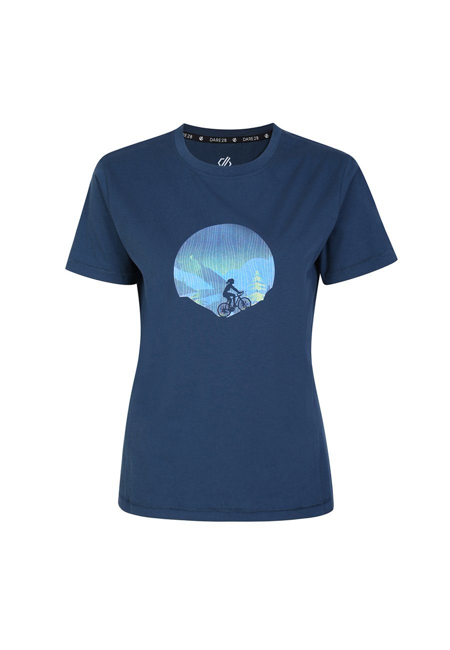 Dare2b T-Shirt Dare 2b Damen In The Forefront Graphic T-Shirt DWT dunkelblau