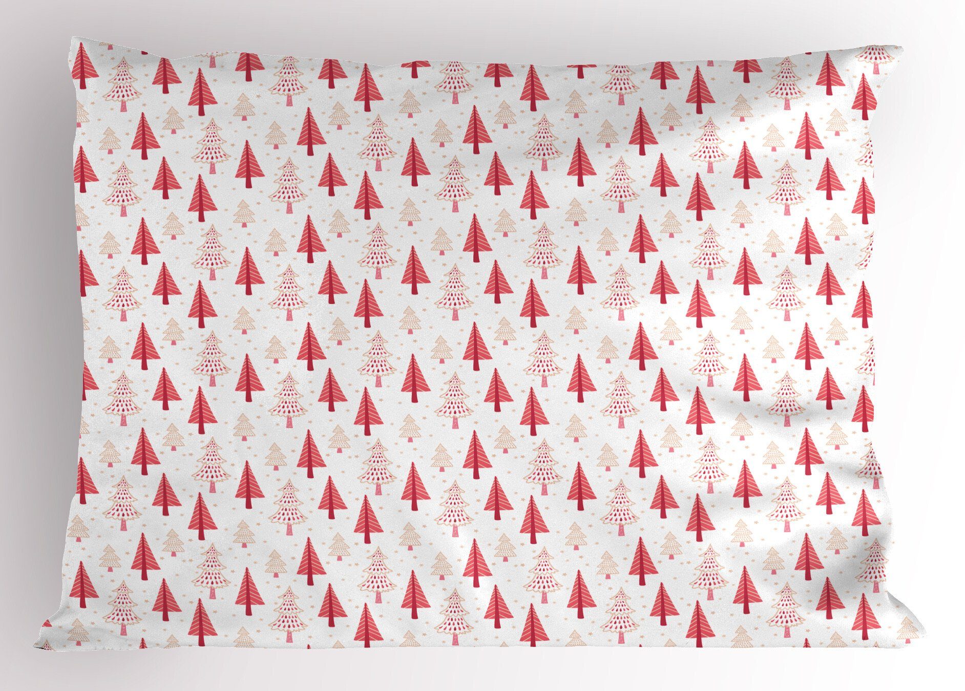 Kopfkissenbezug, Weihnachten Zierbäume Kissenbezüge (1 Gedruckter Sterne Size Standard Abakuhaus Stück), Dekorativer