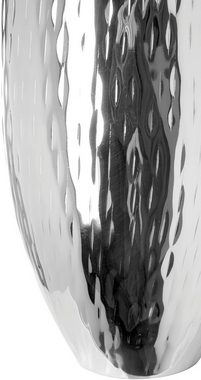 Fink Dekovase AFRICA, aus Eisen, Höhe ca. 28 cm (1 St), mit vertikal gehämmerter Oberfläche, Handarbeit