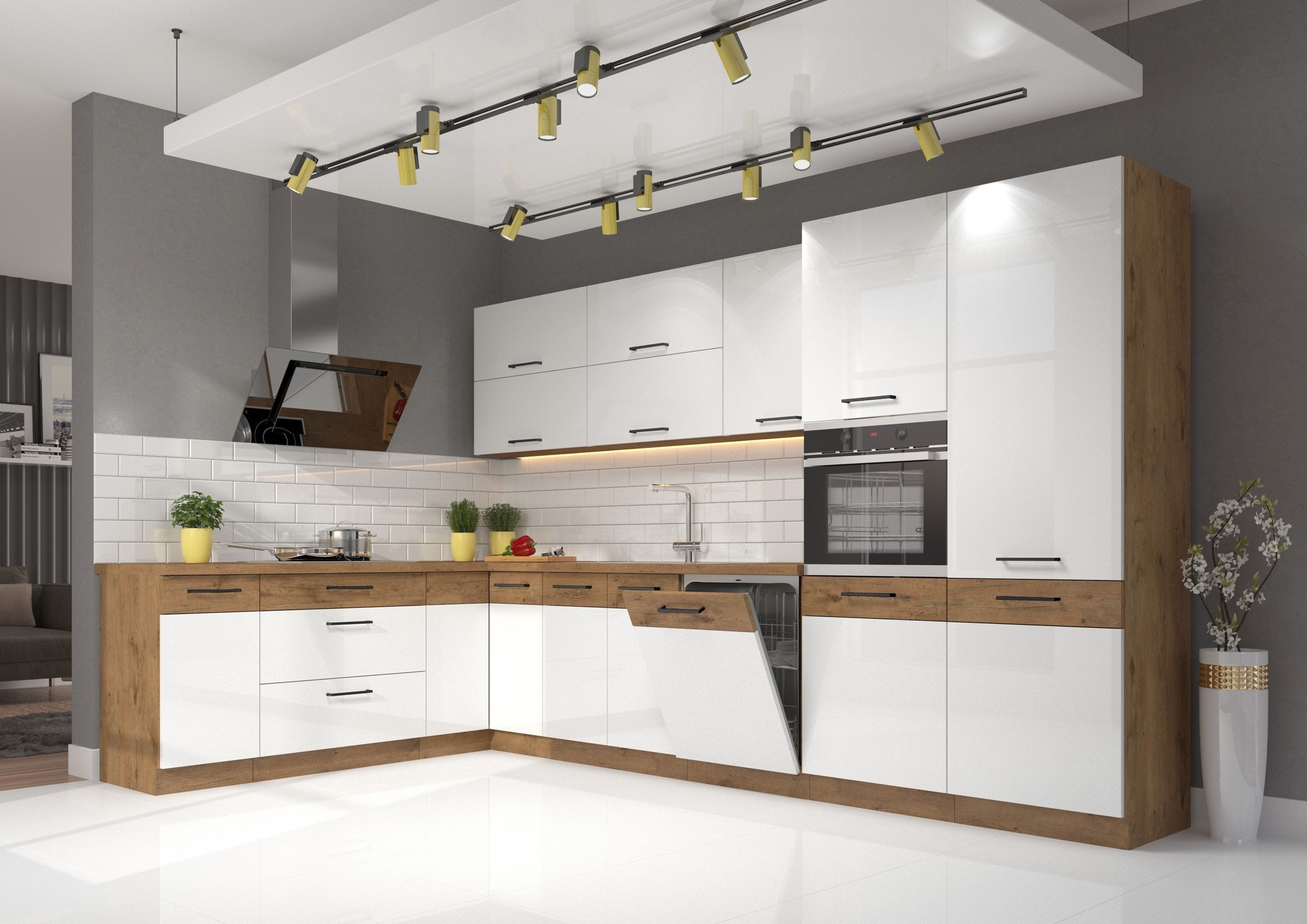 Küchen-Preisbombe Winkelküche VIGO 210x350 Küchenzeile Küchenblock Eckküche günstig online kaufen