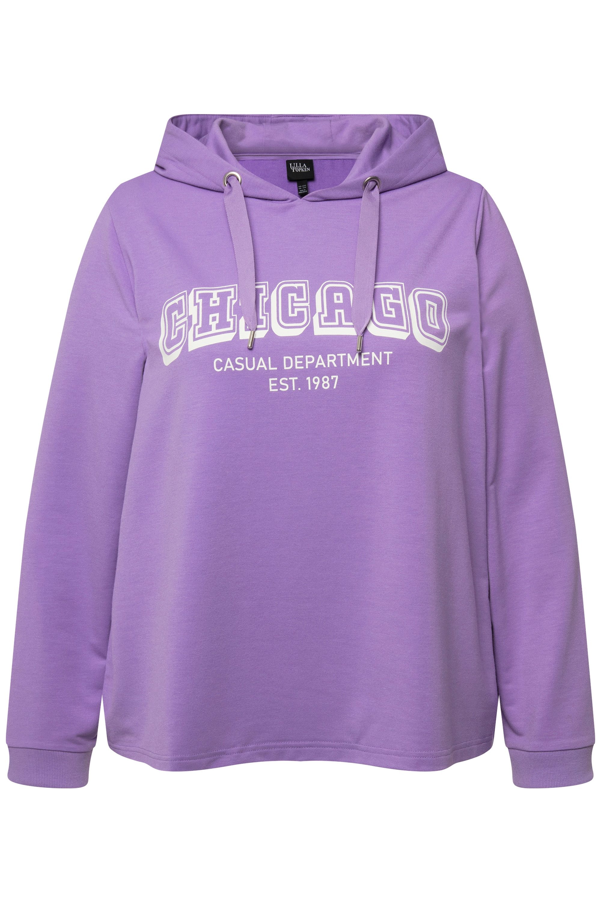 Ulla Popken Sweatshirt Hoodie Städtenamen Kapuze günstig online kaufen