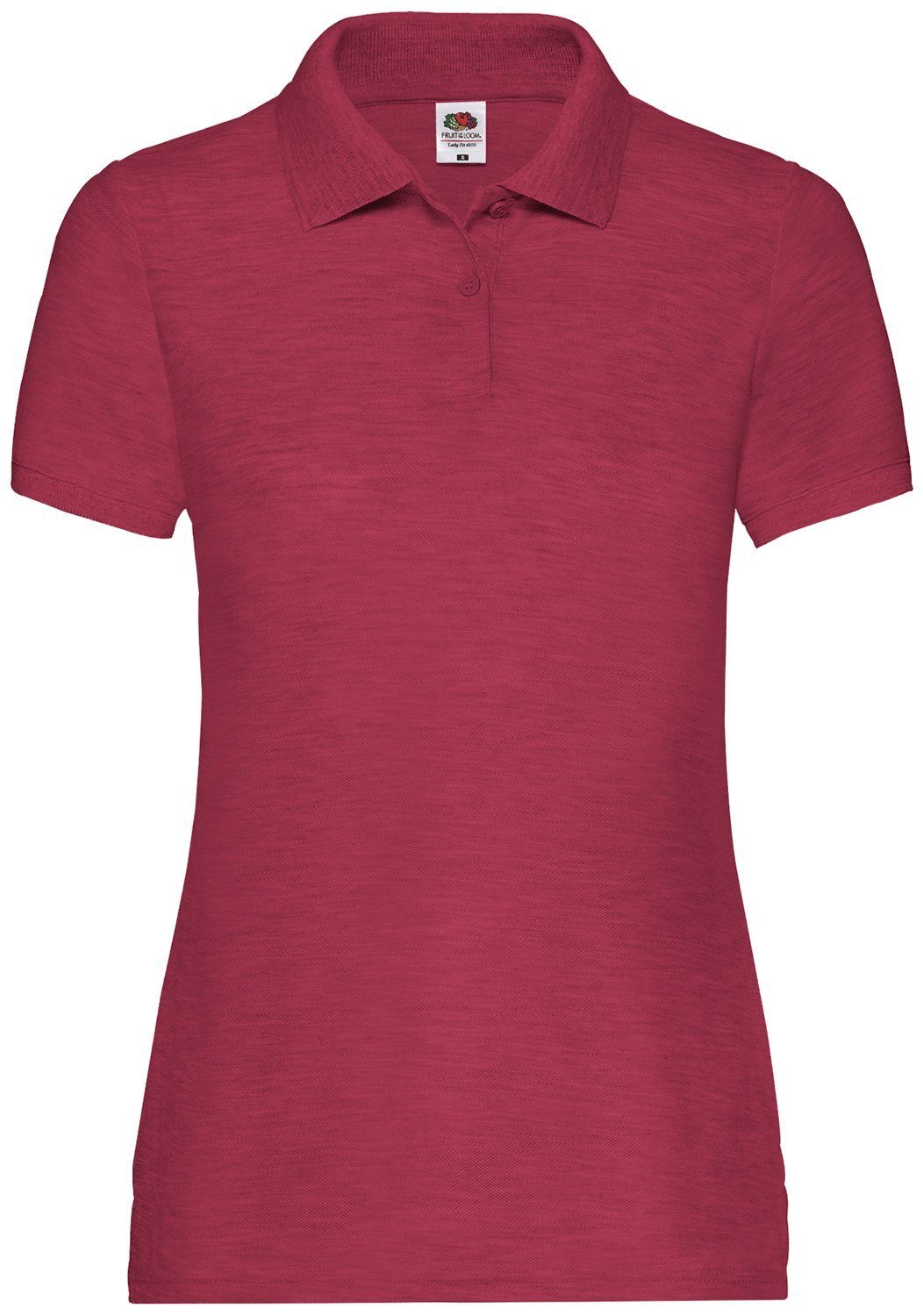 Fruit of Lady-Fit of burgund the the Fruit Loom 65/35 Polo Loom Poloshirt