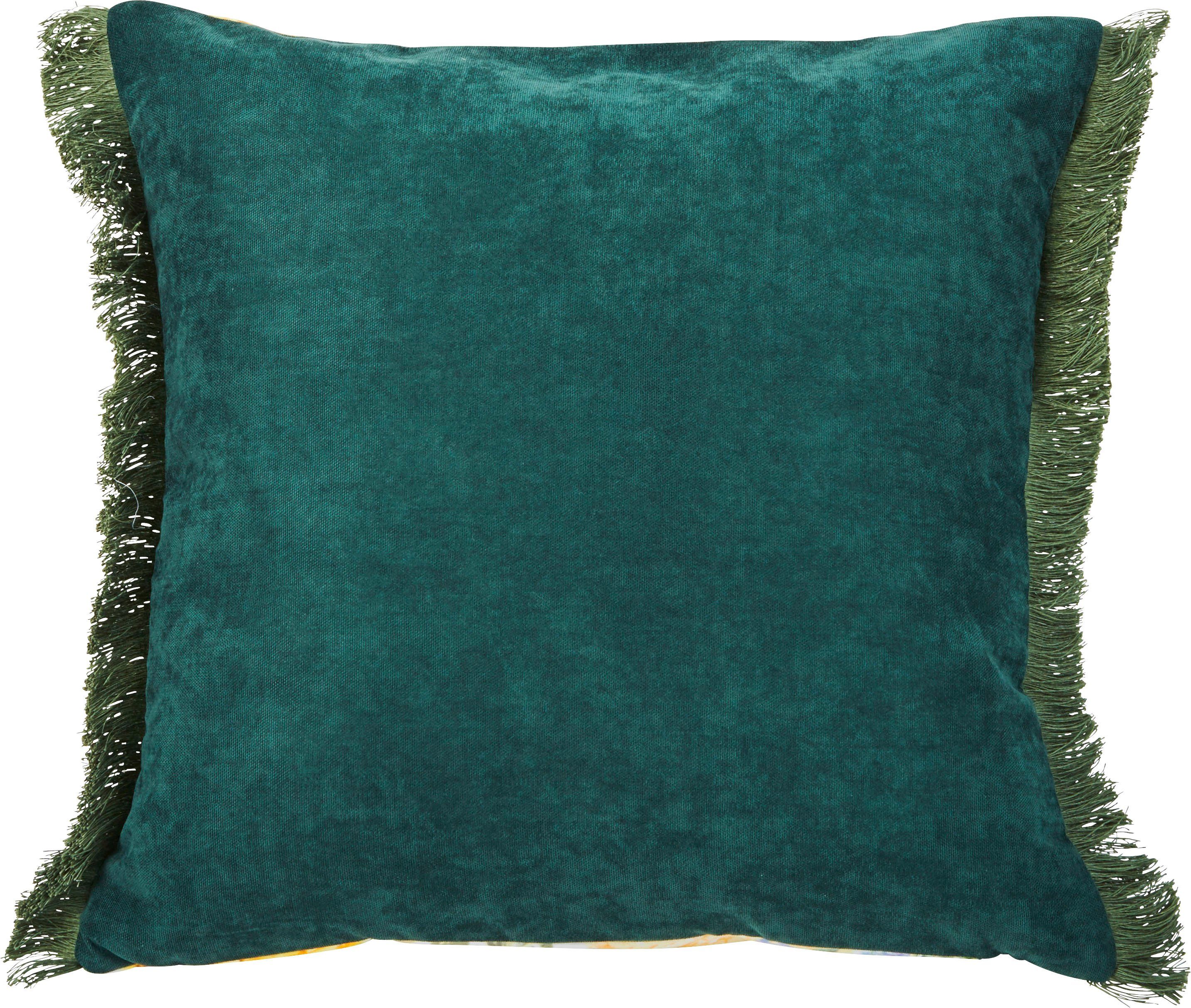 done.® Dekokissen Fringe Corn Flowers, bedruckt, günstig online kaufen