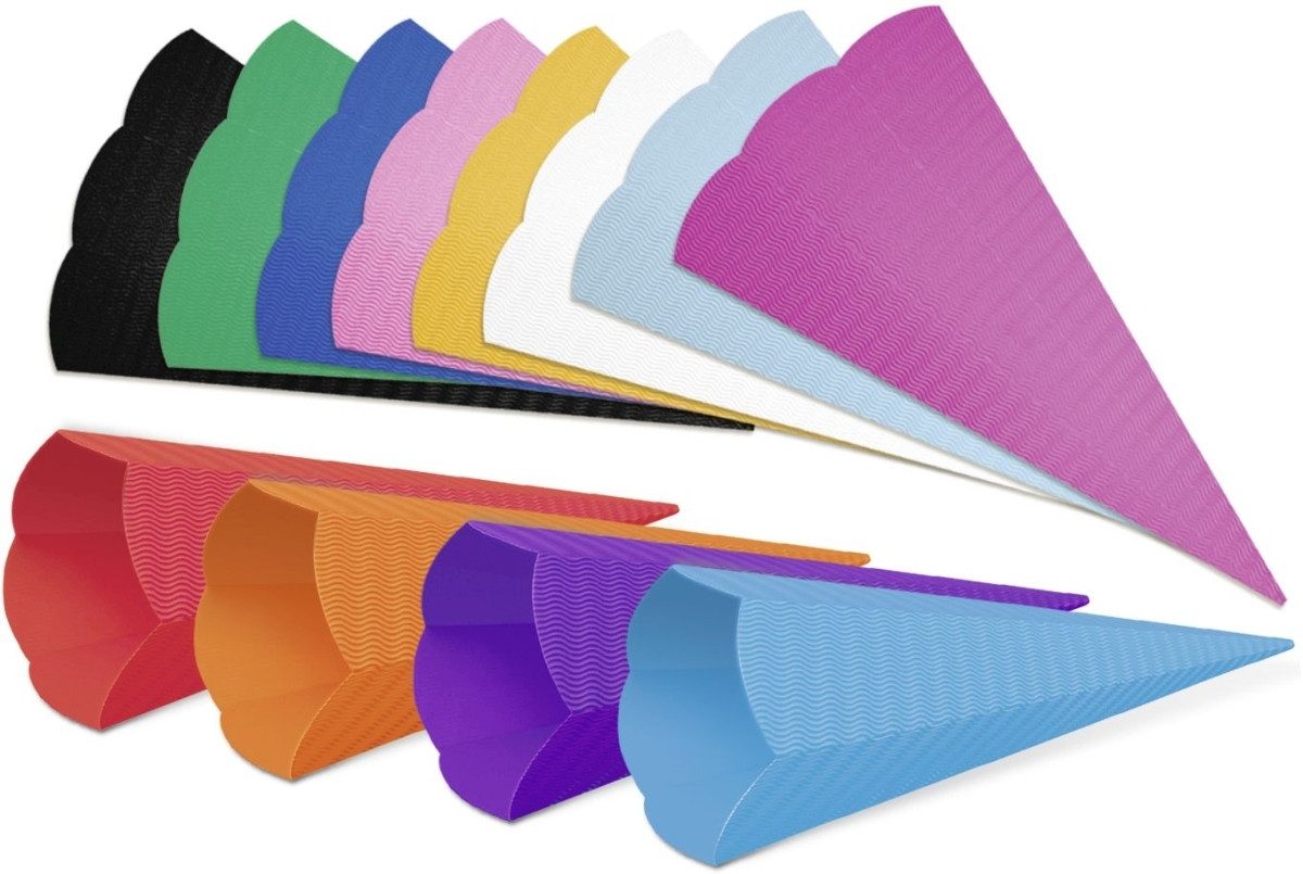 Ursus - Ludwig Bähr Schultüte 3D-Schultüten 68cm VE=5 Stück schwarz