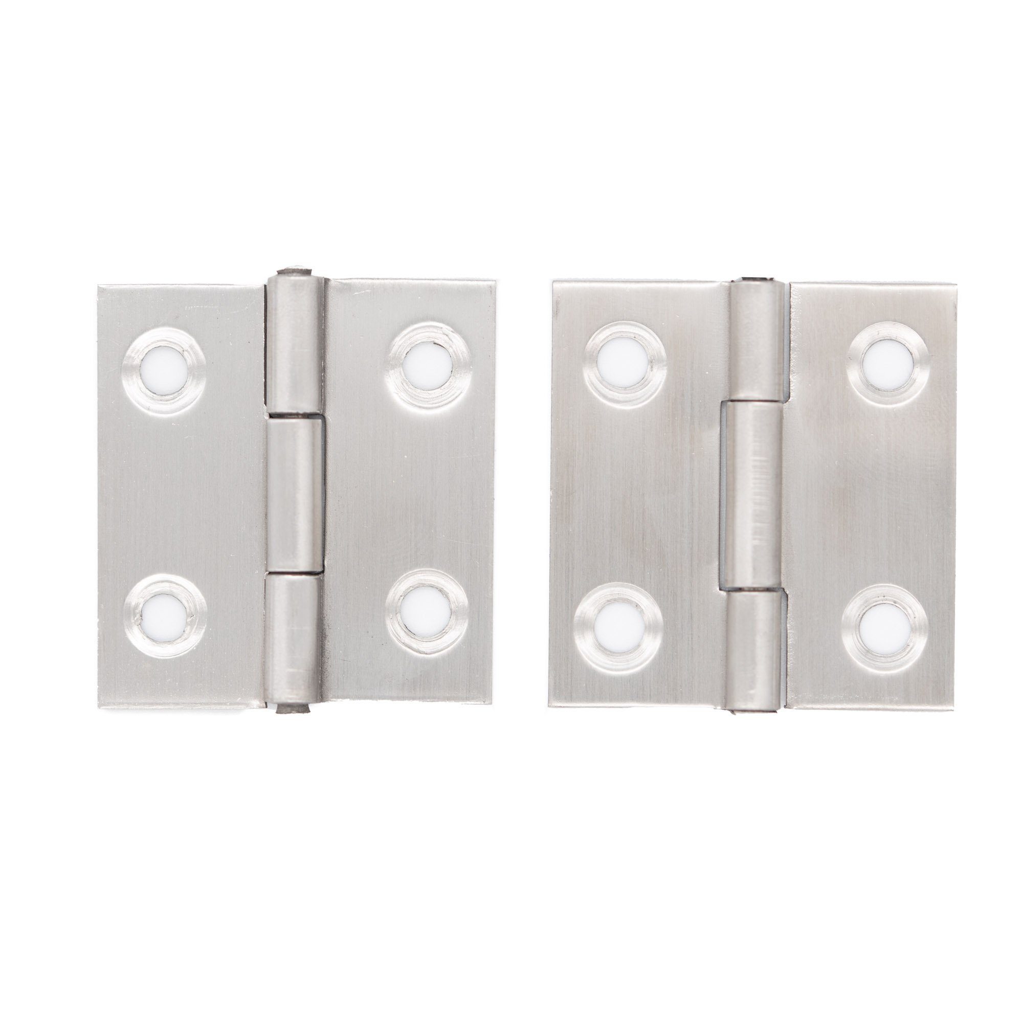 Türscharnier, Edelstahl Scharnier Beschlag, 36 2x Stück) Schrankschanier, x 40 Set Möbelscharnier, x Montagezubehör BENSON 1,1 mm (2