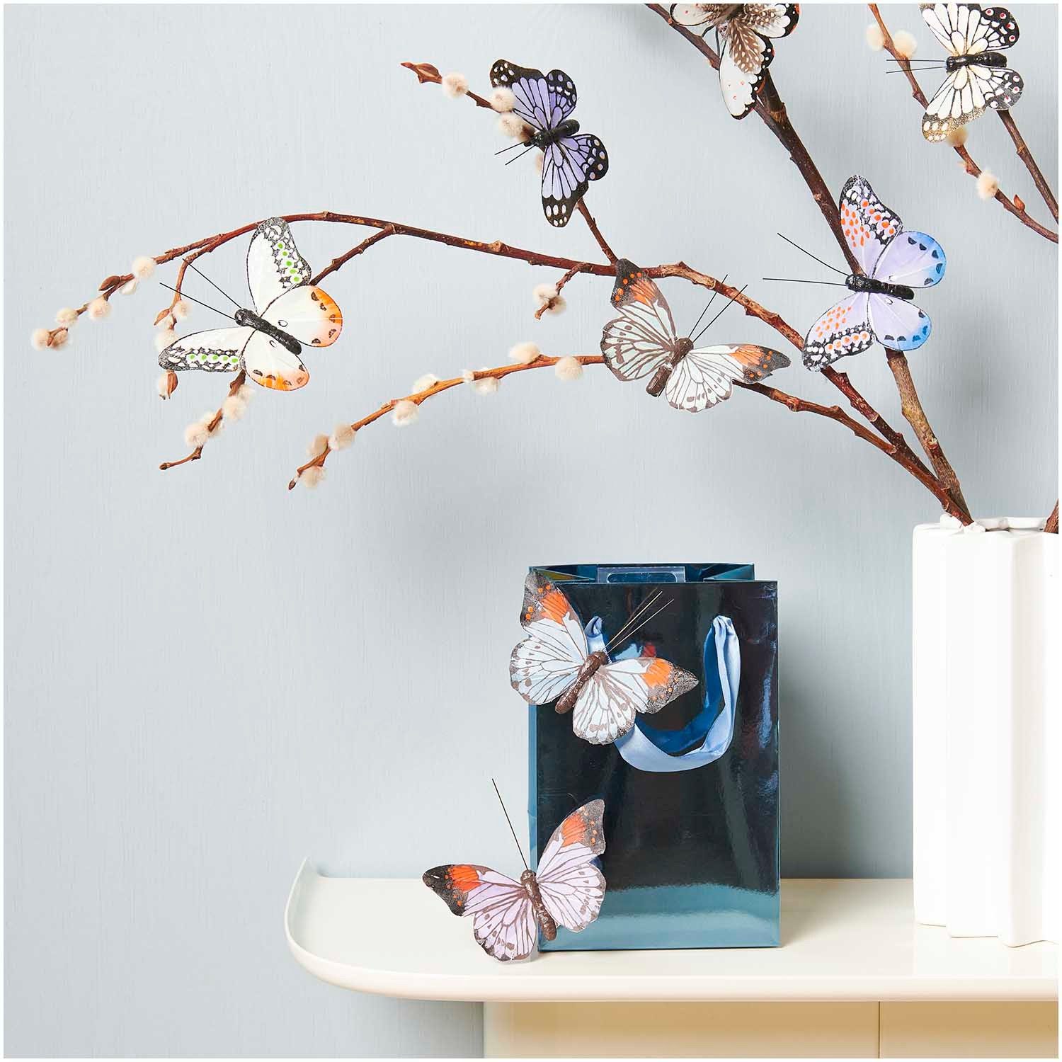 Rico Design Gartenstecker Schmetterling mit Clip filigran