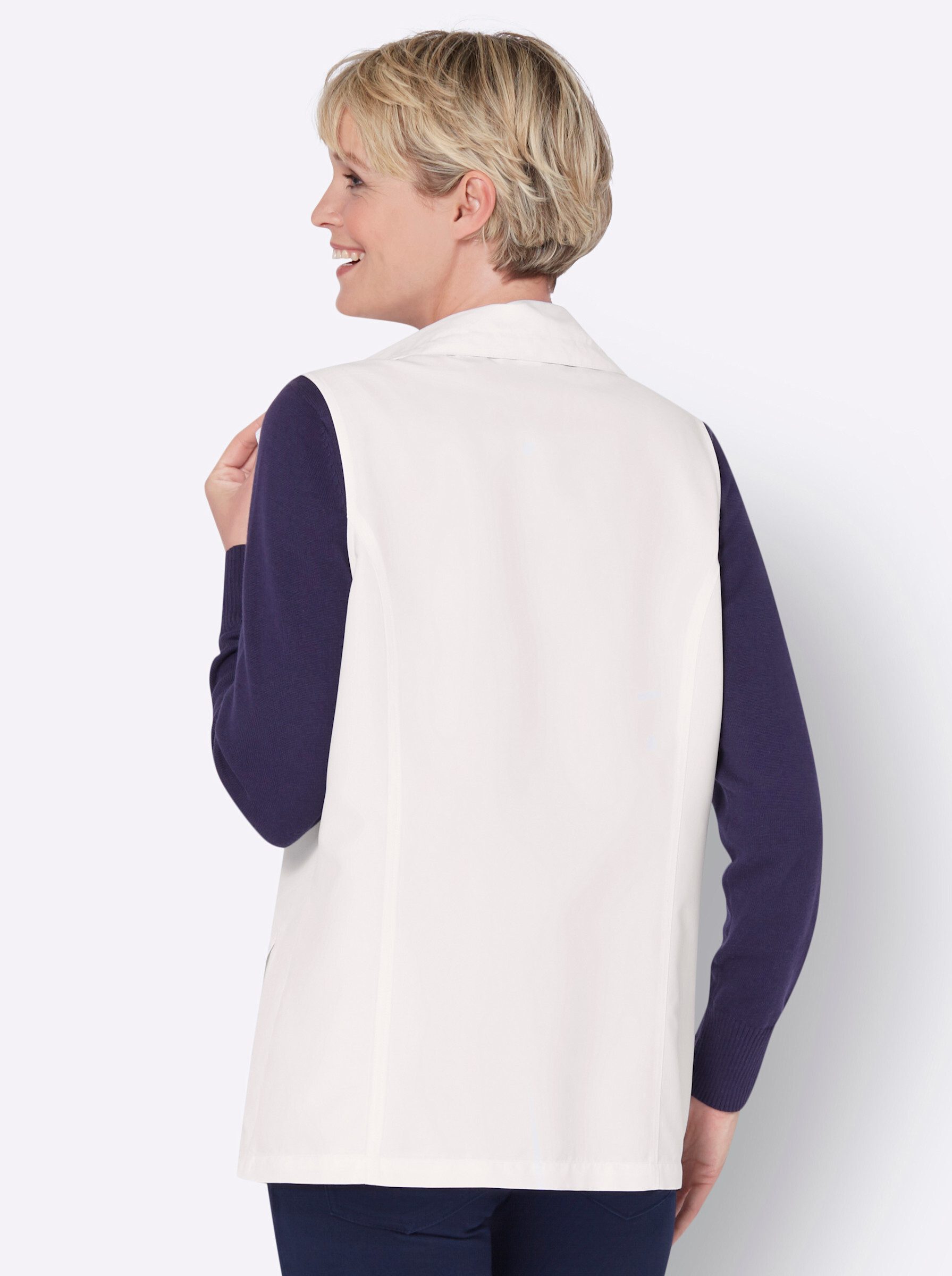 Sieh an! Jerseyweste Longweste günstig online kaufen