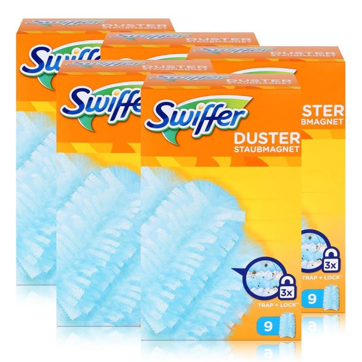 Swiffer Swiffer Staubmagnet Tücher 9er - Nimmt 3x mehr Staub und Haare auf (5e Reinigungstücher