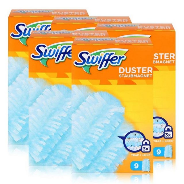 Swiffer Swiffer Staubmagnet Tücher 9er – Nimmt 3x mehr Staub und Haare auf (5e Reinigungstücher