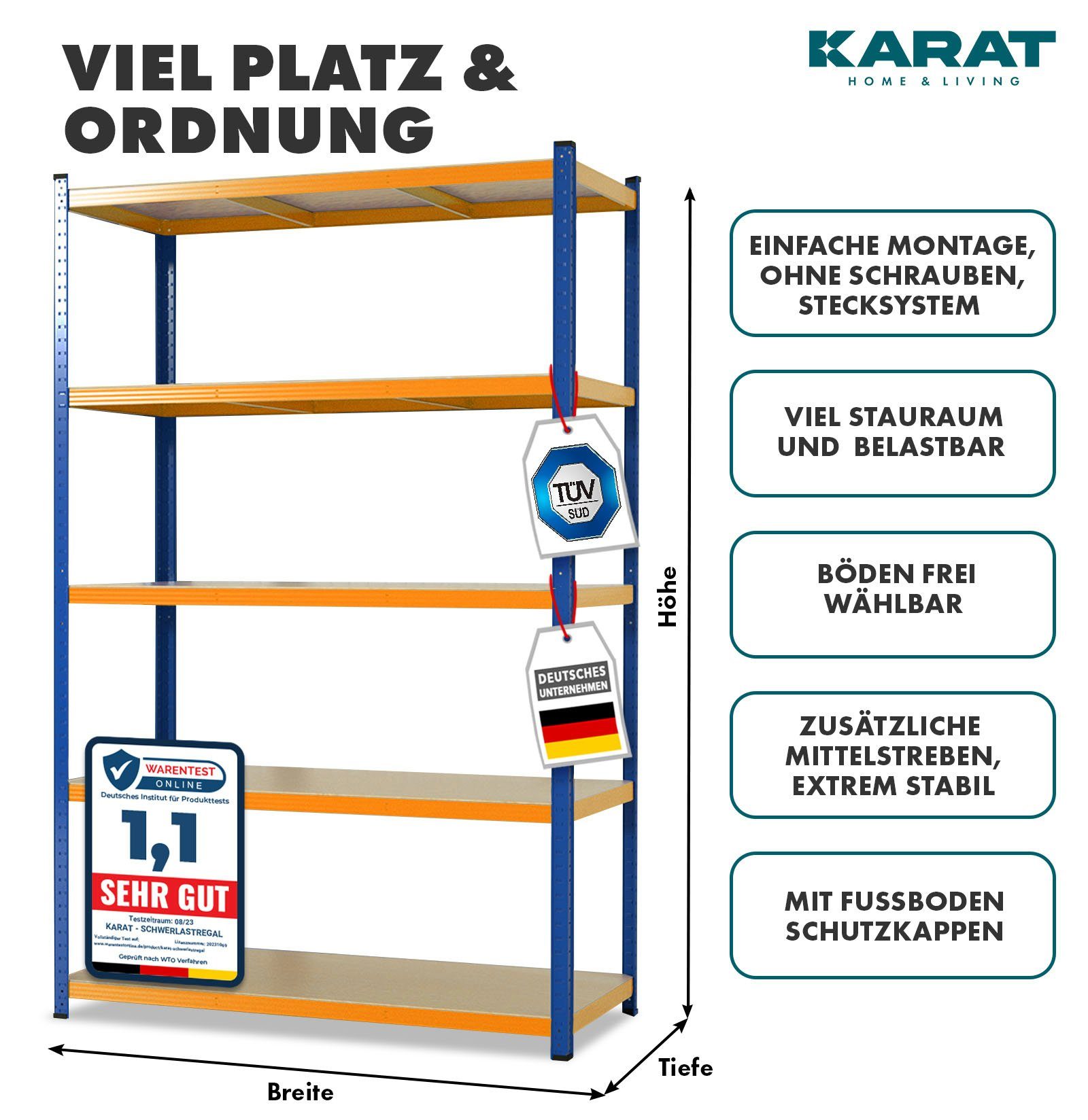 Kubus Schwerlastregal Lagerregal für jeden Keller günstig online kaufen