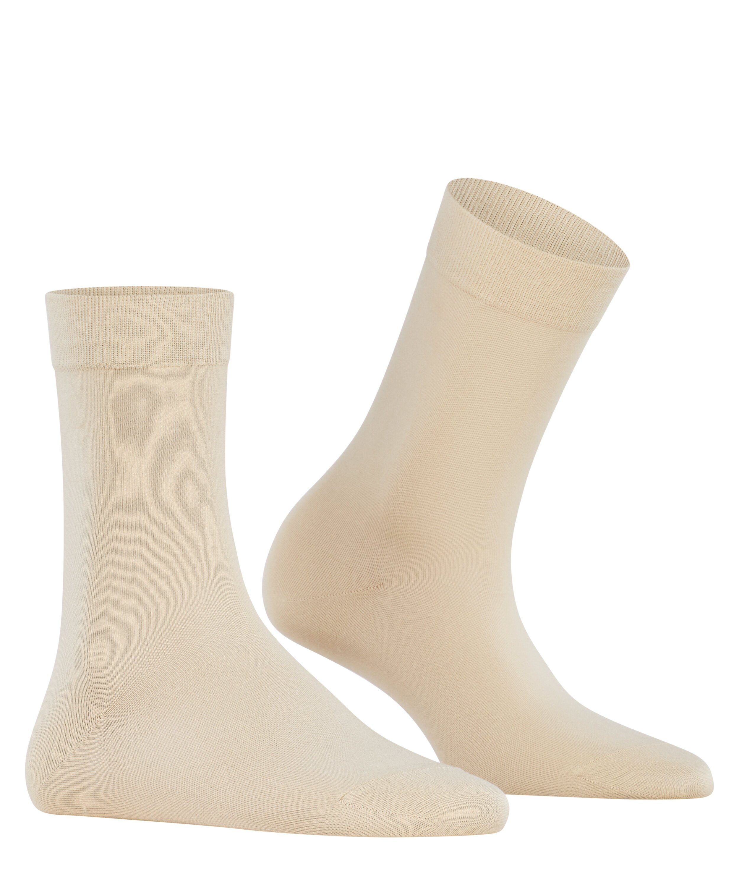 (1-Paar) cream FALKE Touch Cotton Socken (4011)