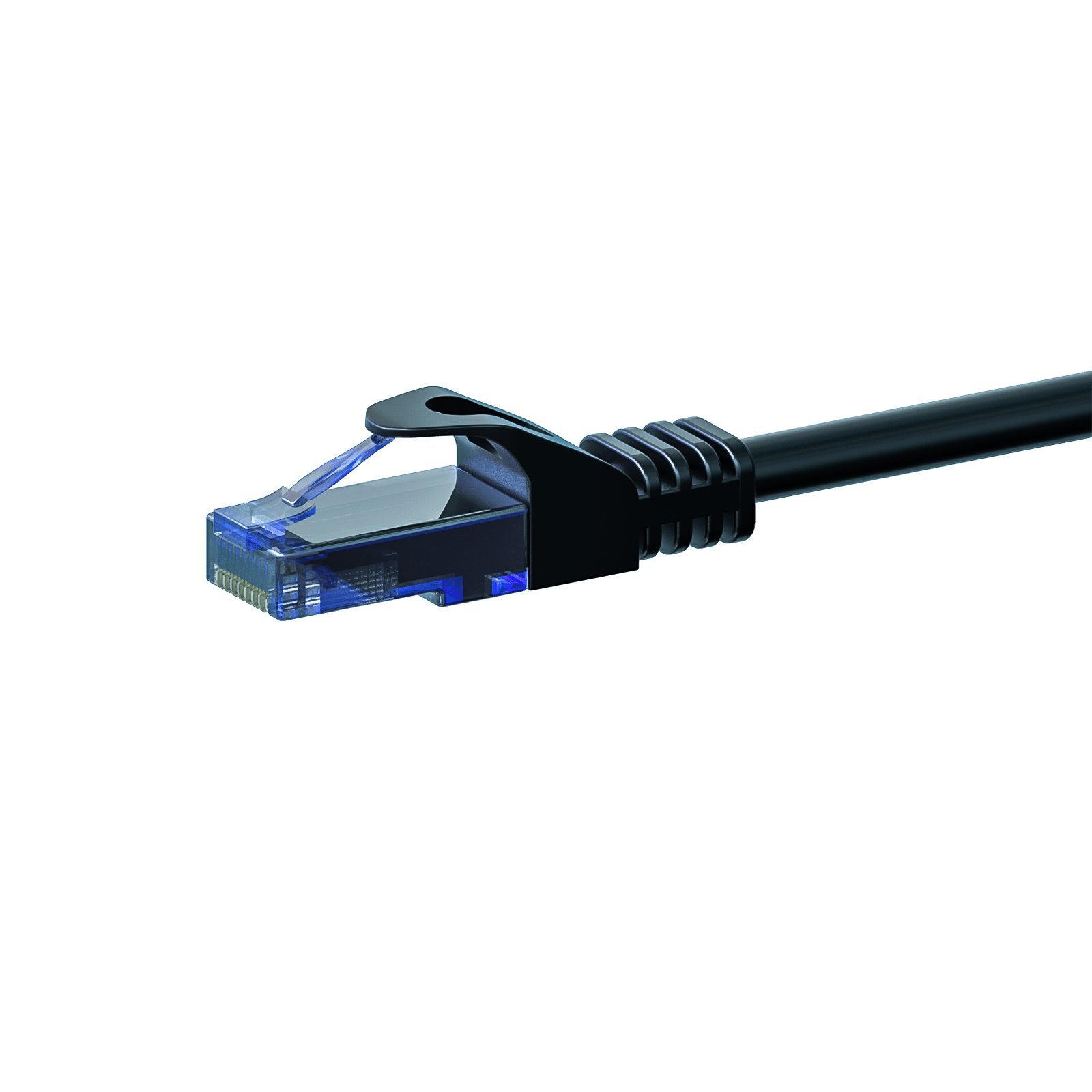 Danicom CAT6a Netzwerkkabel 100% Kupfer - U/UTP - 0,15 Meter - Schwarz Netzwerkkabel, RJ45, RJ45 (15 cm), Cat6a, 100% Kupfer