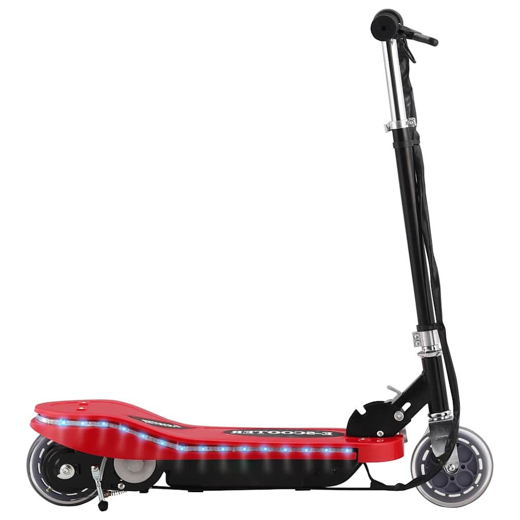 vidaXL Scooter E-Scooter mit LED 120 W Rot, (1 tlg)