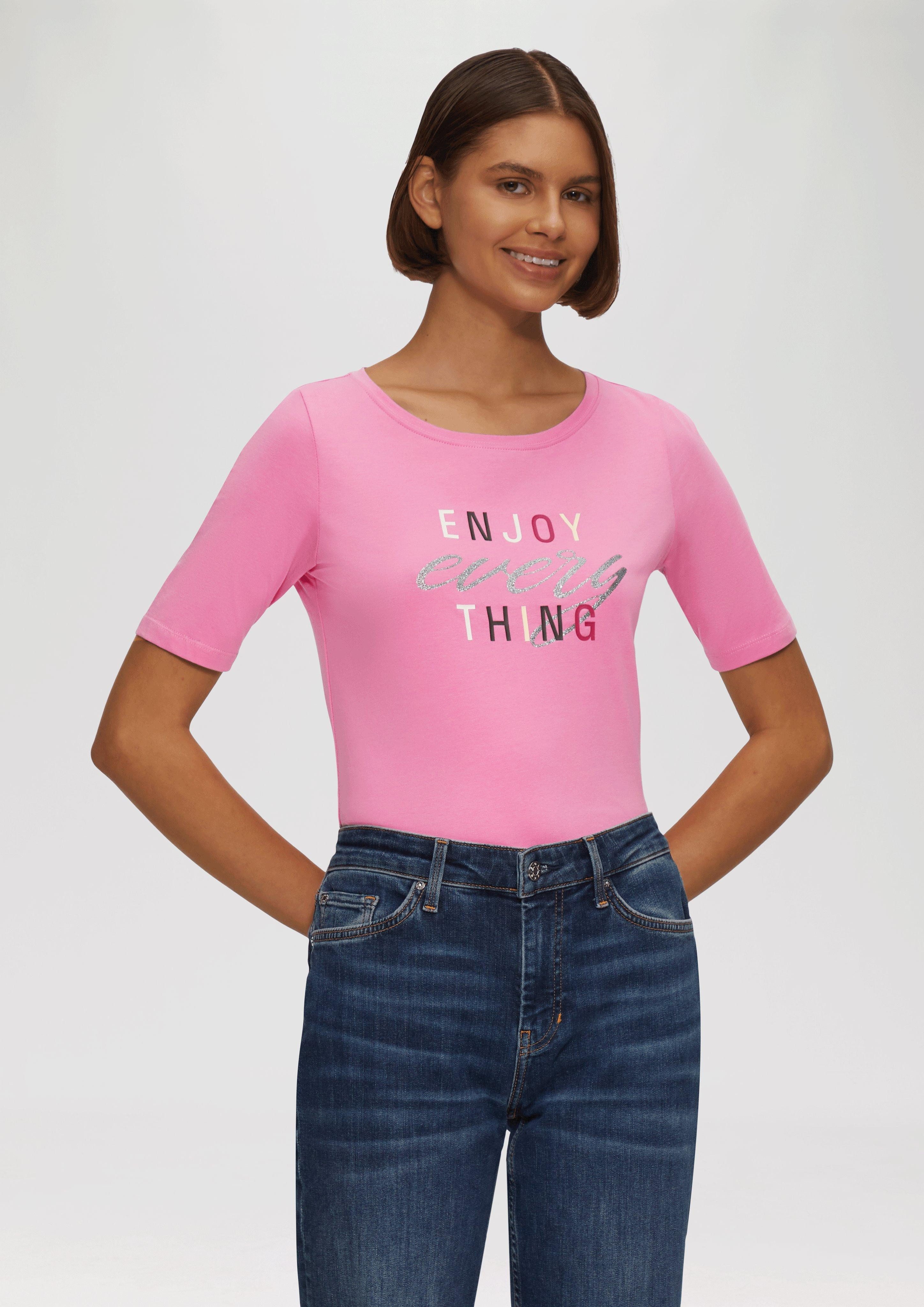s.Oliver Kurzarmshirt T-Shirt im Slim Fit günstig online kaufen