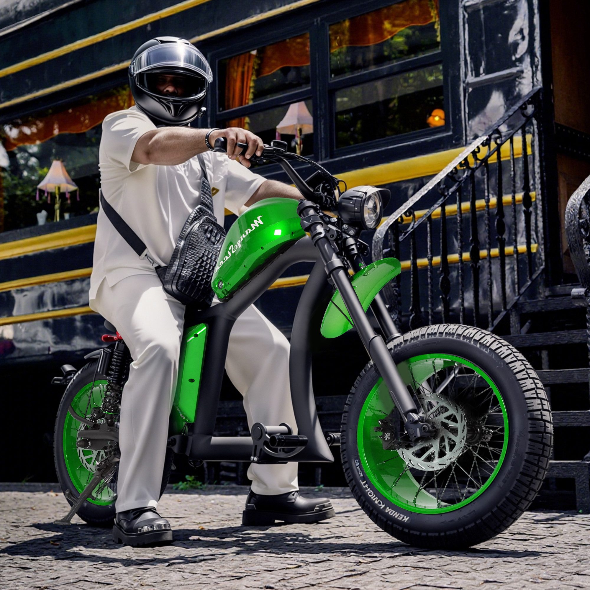 Vankel E-Scooter FT02-EEC 48V 1000W Motor 30AH 45km/h Up to 75km, 45 km/h, 75 km range, disc brakes, front and rear shock absorbers