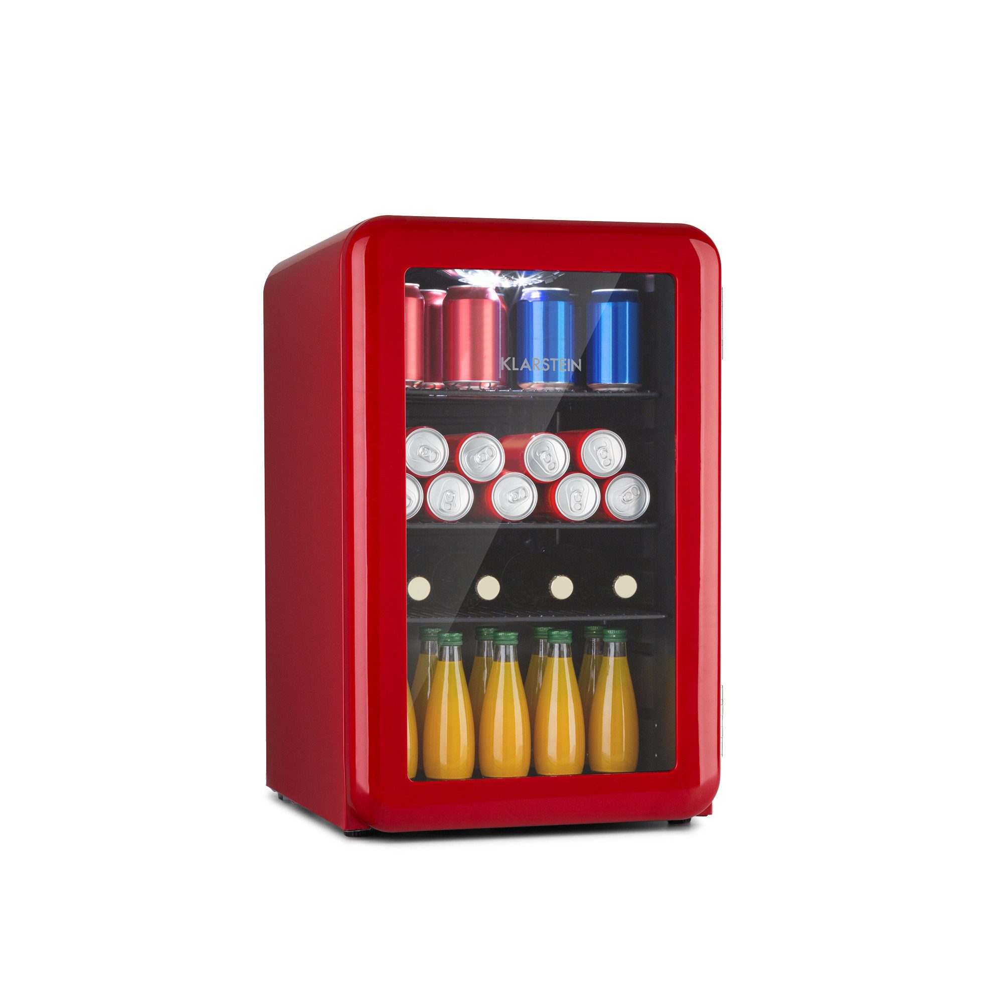 Klarstein Getränkekühlschrank 10046072, 68 cm hoch, 44 cm breit, Bier Hausbar Getränkekühlschrank Hotel Mini Fridge