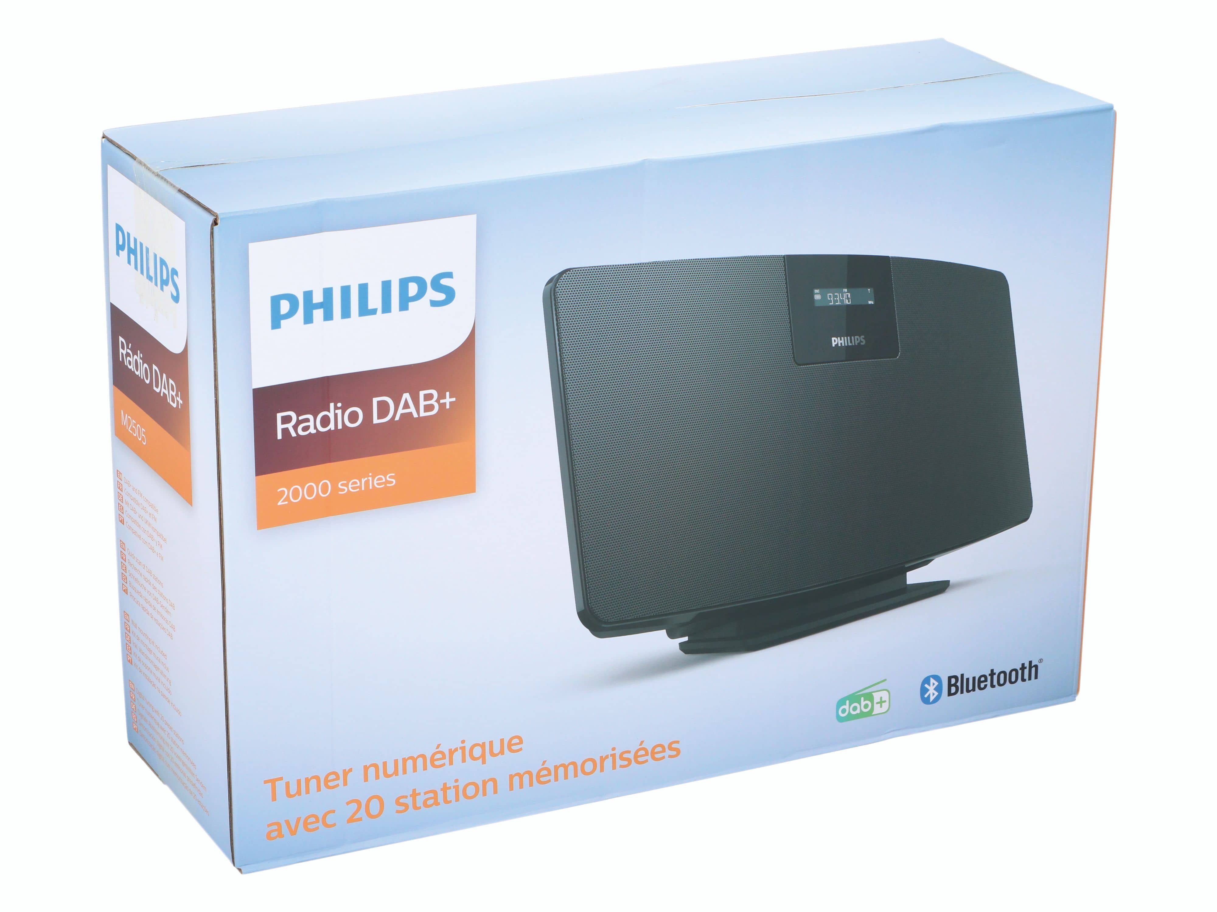 Philips PHILIPS DAB+ Radio M2505/10, Bluetooth, schwarz Radio