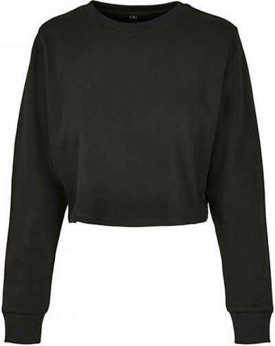 Build Your Brand Sweatshirt Daman Sweat Terry Cropped Crew, bauchfreies Shirt
