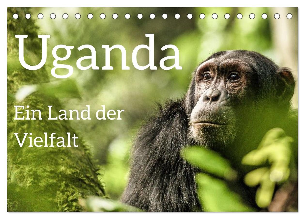 CALVENDO Wandkalender Uganda - ein Land der Vielfalt (Tischkalender 2027 DIN A5 quer), CALVE