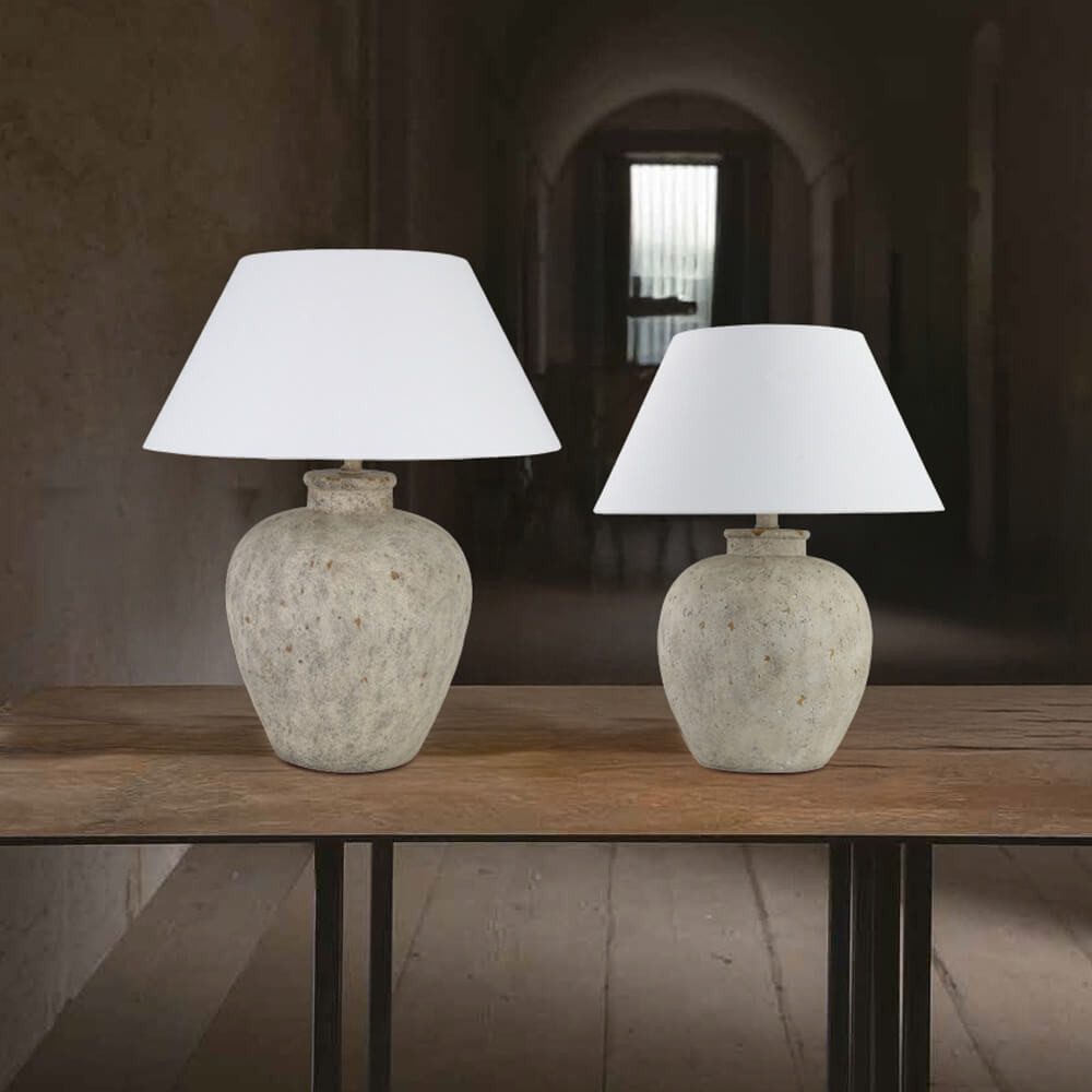 HOME DELUXE Tischleuchte LENE in Steinoptik - Größenauswahl günstig online kaufen