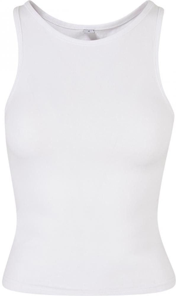 Build Your Brand Trainingsshirt Damen Racer Back Top hoher Rundhalsausschnitt